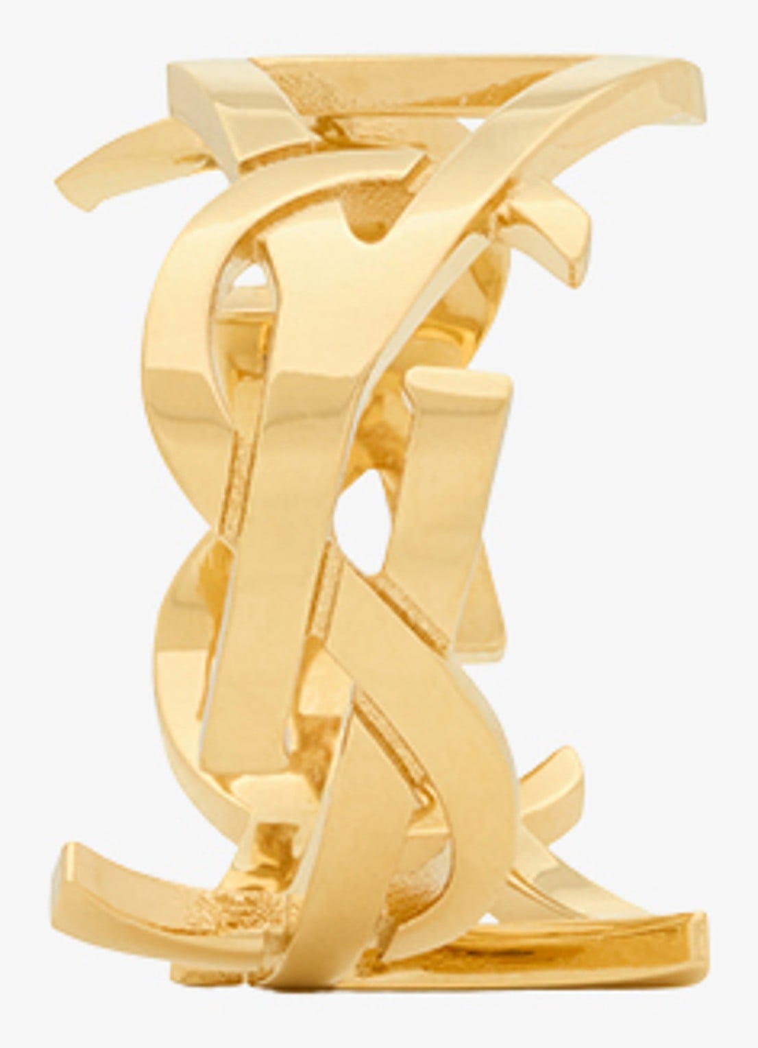 Saint Laurent Cassandre ring met logo - detail 3 goud