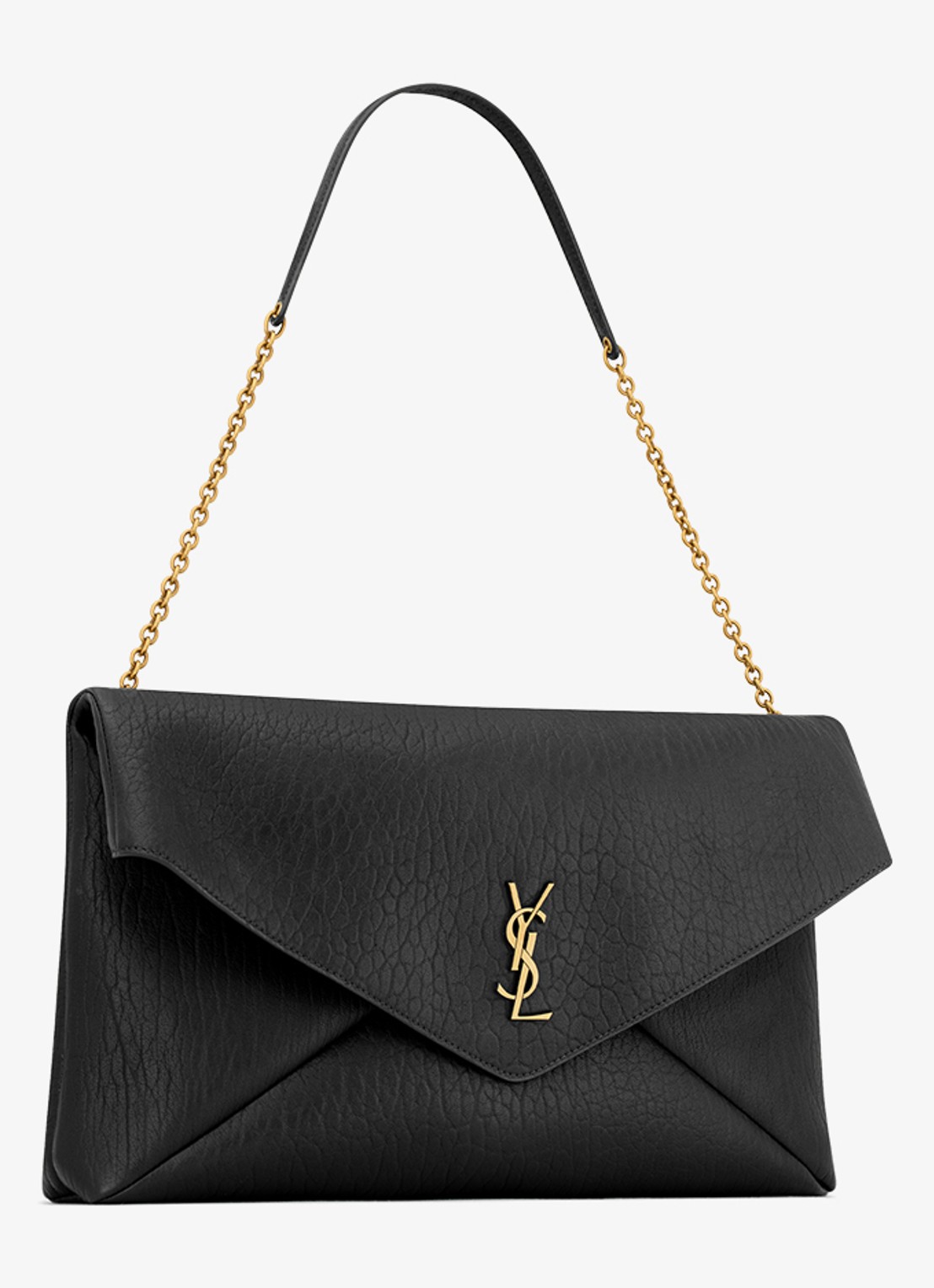 Saint Laurent Cassandre XXL schoudertas van lamsleer - detail 2 zwart