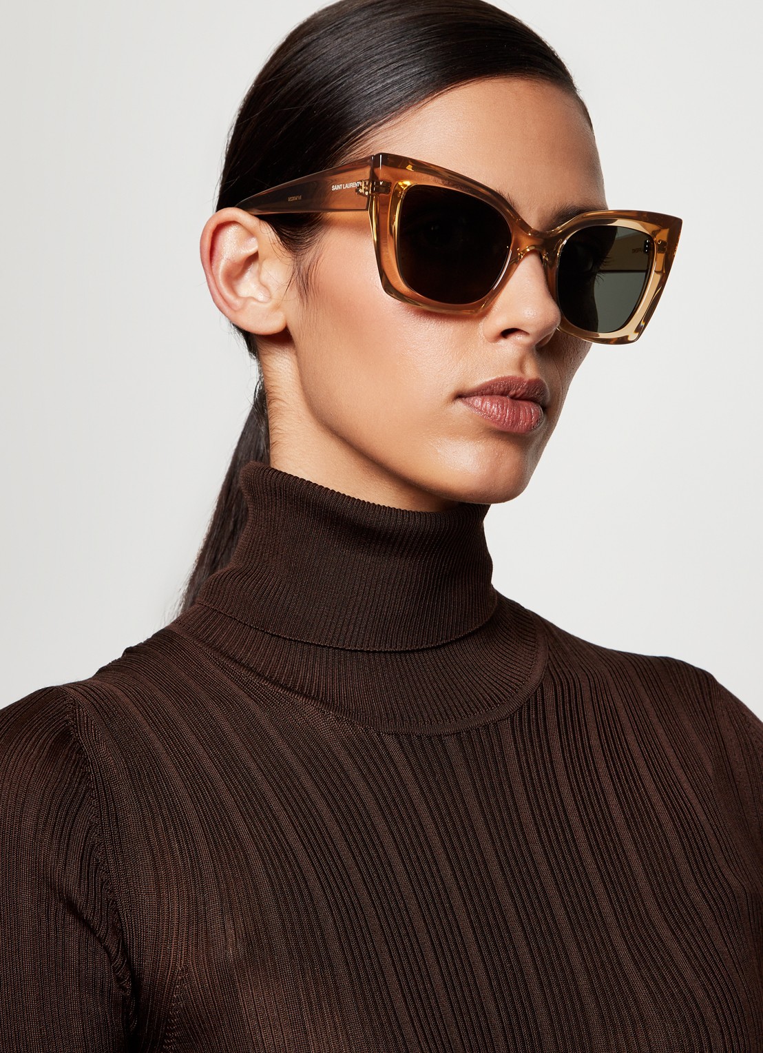 Saint Laurent Cat Eye zonnebril  SL 552 - voorkant 2 oranje