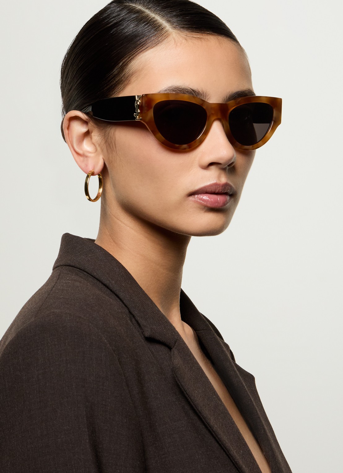 Saint Laurent Cat Eye zonnebril SL M94 - voorkant 2 oranjebruin