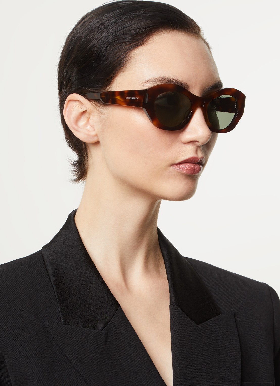 Saint Laurent Cat Eye zonnebril SL639 - voorkant 3 bruin