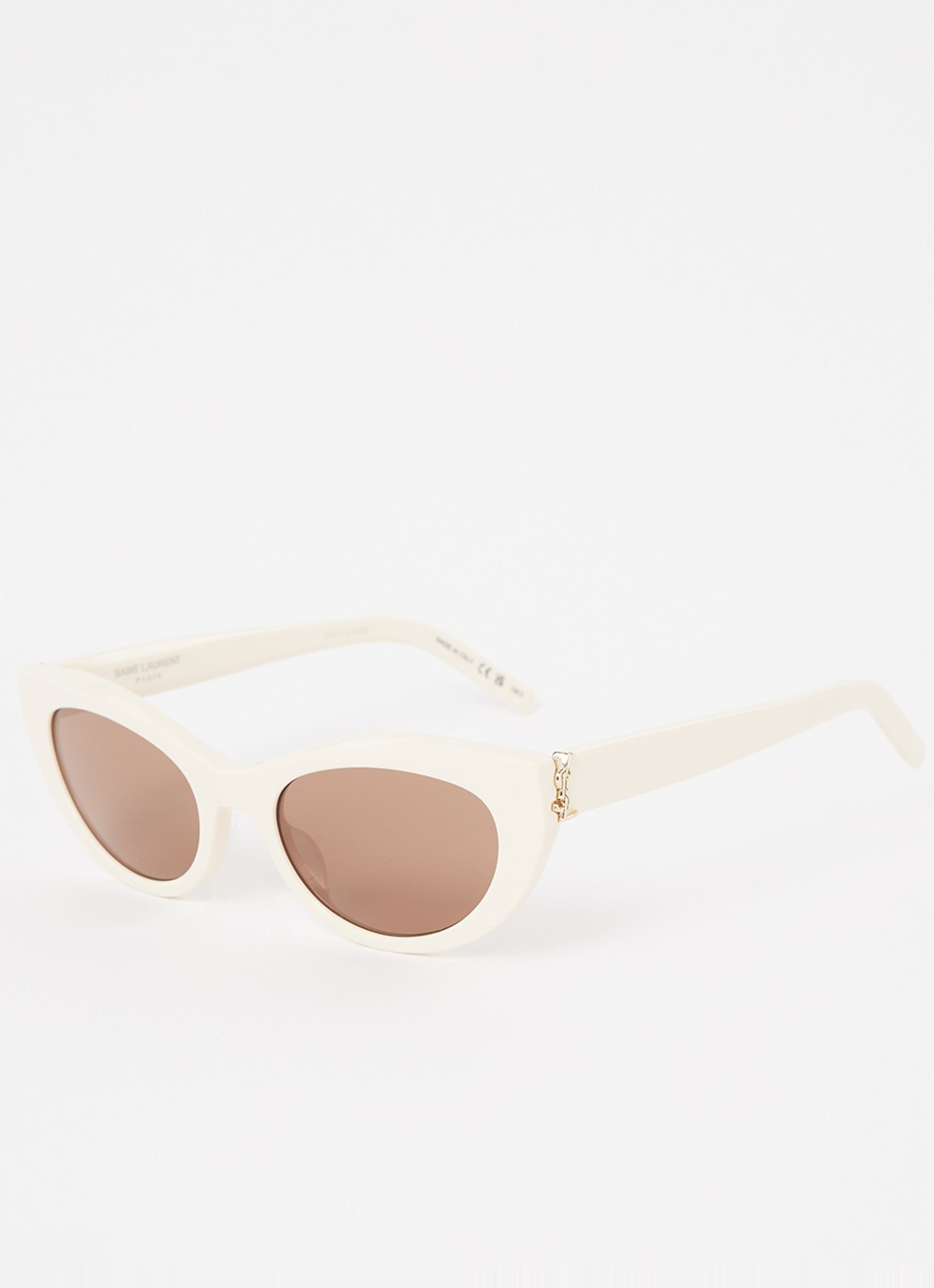 Saint Laurent Cat Eye zonnebril  SLM115 - voorkant gebroken wit
