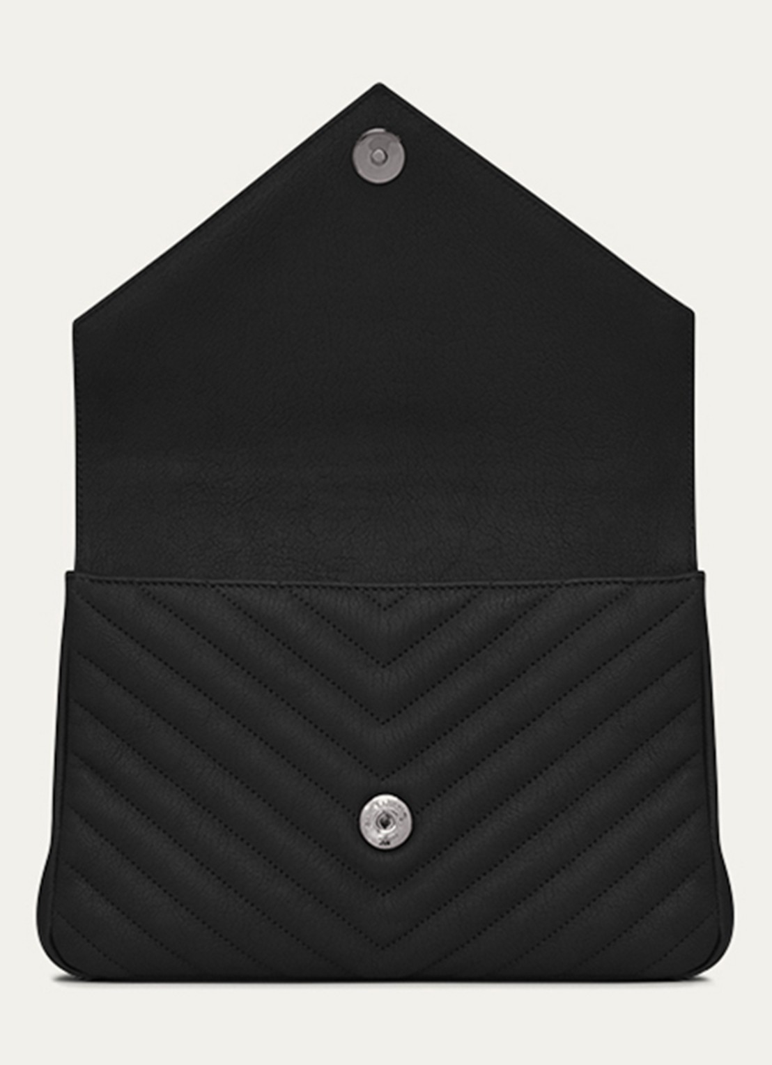 Saint Laurent College Medium crossbodytas van kalfsleer - detail 5 zwart