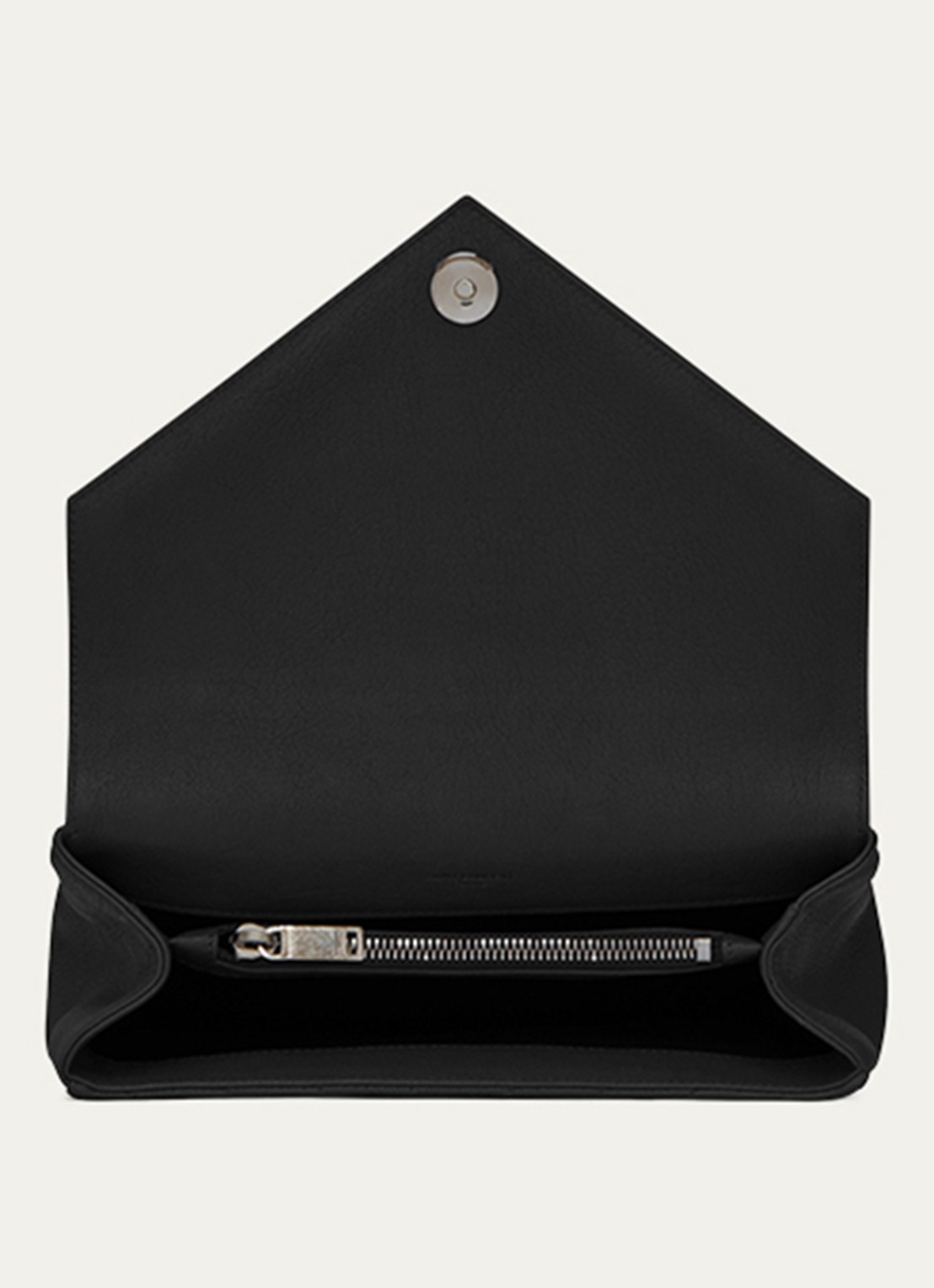 Saint Laurent College Medium crossbodytas van kalfsleer - detail 6 zwart