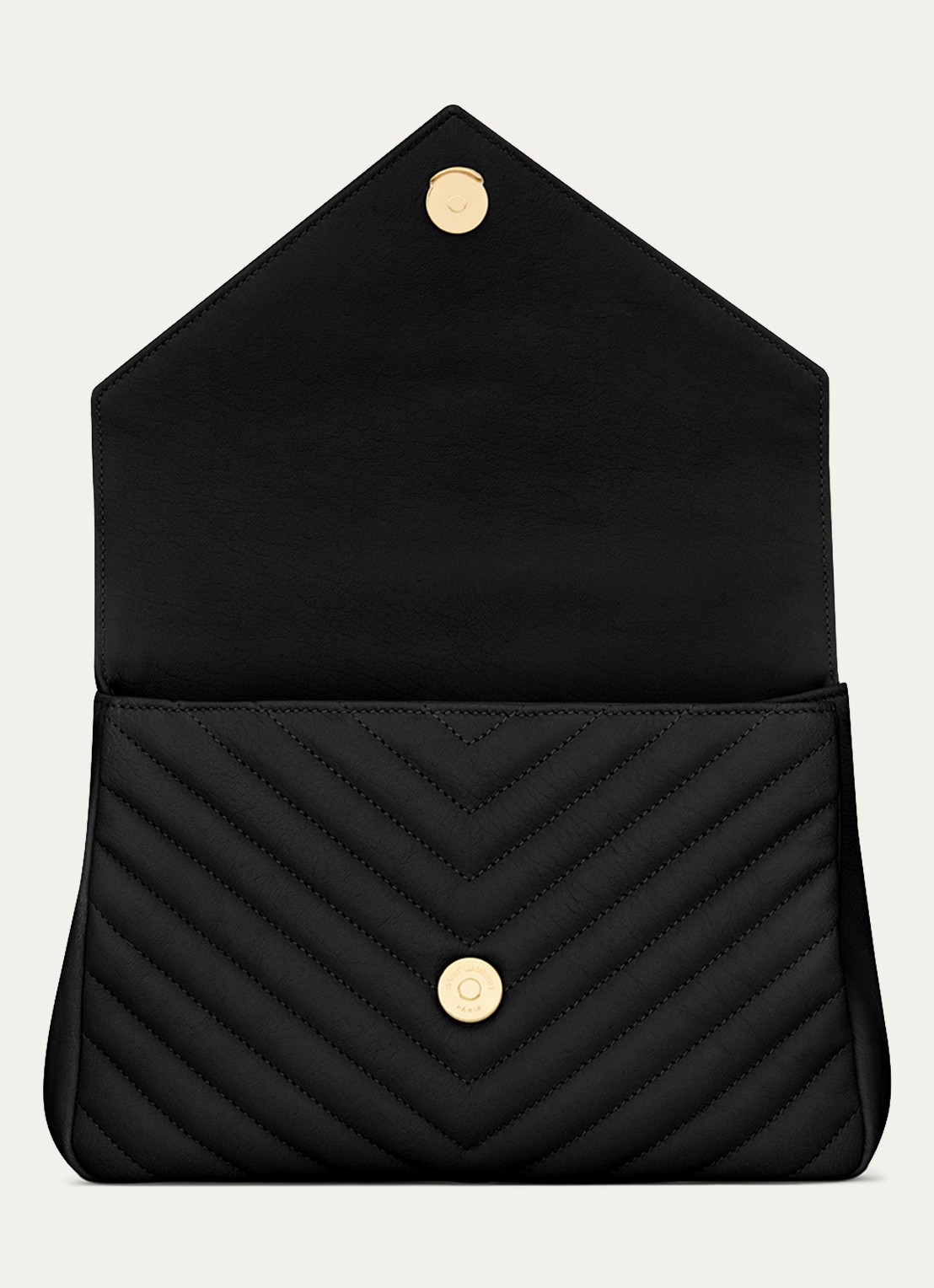 Saint Laurent College Medium crossbodytas van quilted kalfsleer - detail 4 zwart