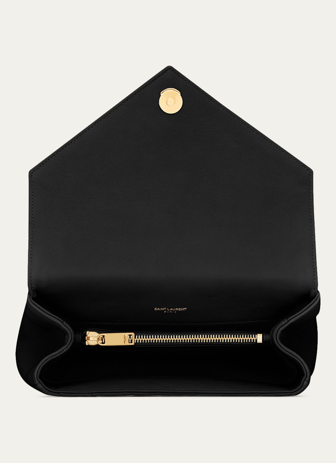 Saint Laurent College Medium crossbodytas van quilted kalfsleer - detail 5 zwart
