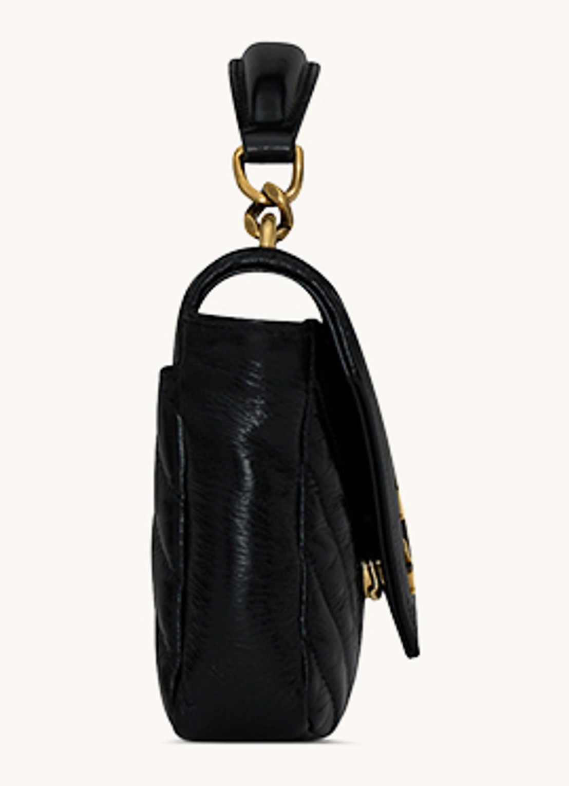 Saint Laurent College Mini handtas van kalfsleer - detail 2 zwart