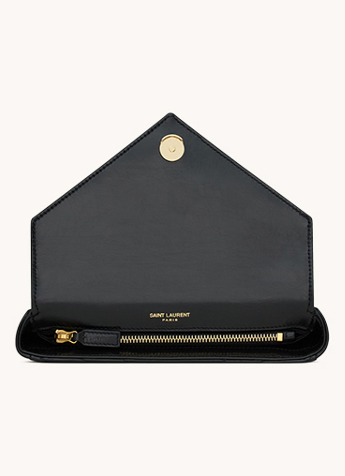 Saint Laurent College Mini handtas van kalfsleer - detail 4 zwart