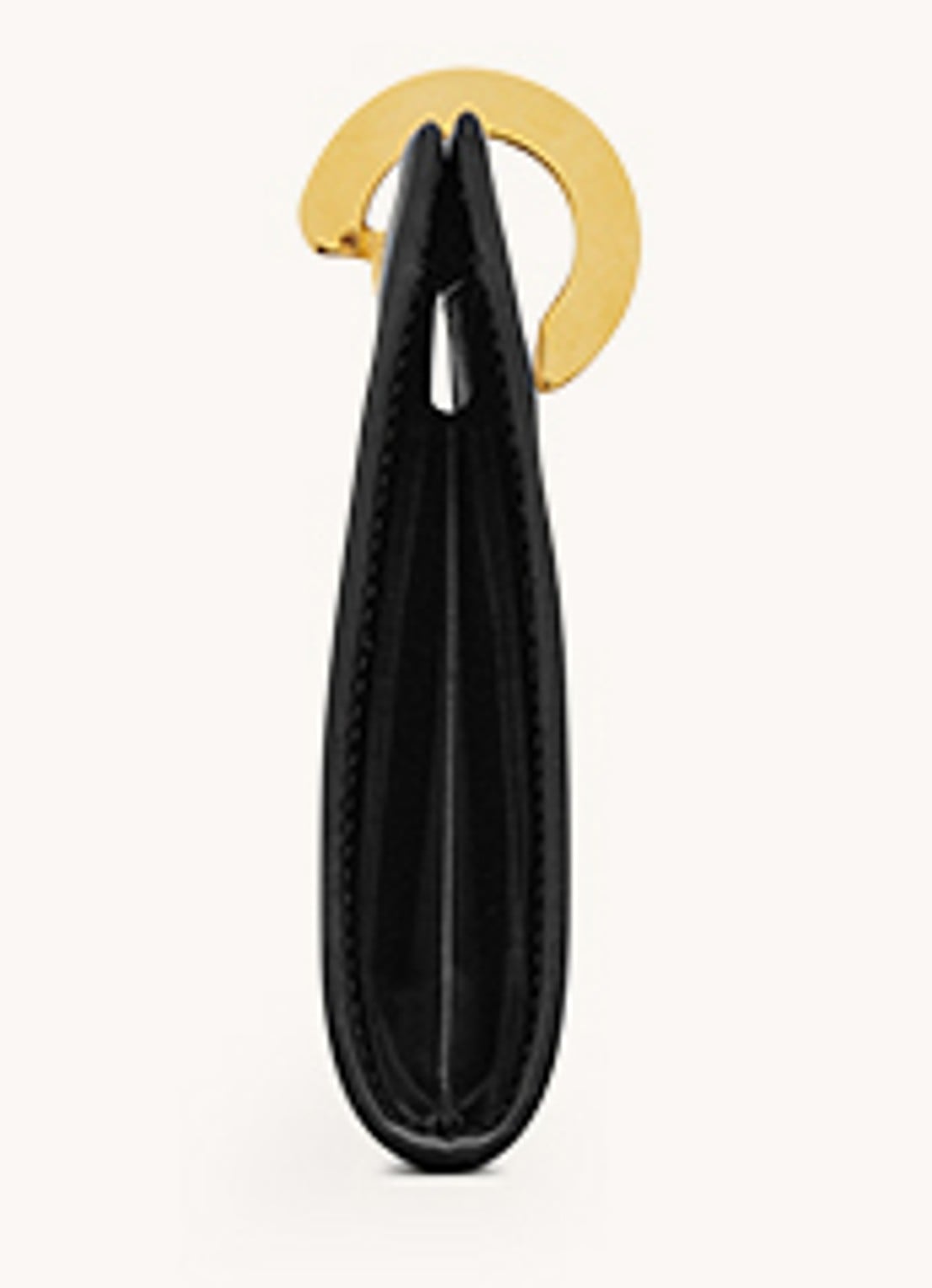 Saint Laurent Daria clutch van kalfsleer - detail 3 zwart