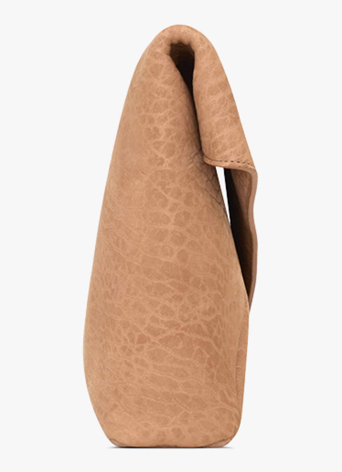 Saint Laurent Envelope Large clutch van lamsleer - detail 5 lichtbruin