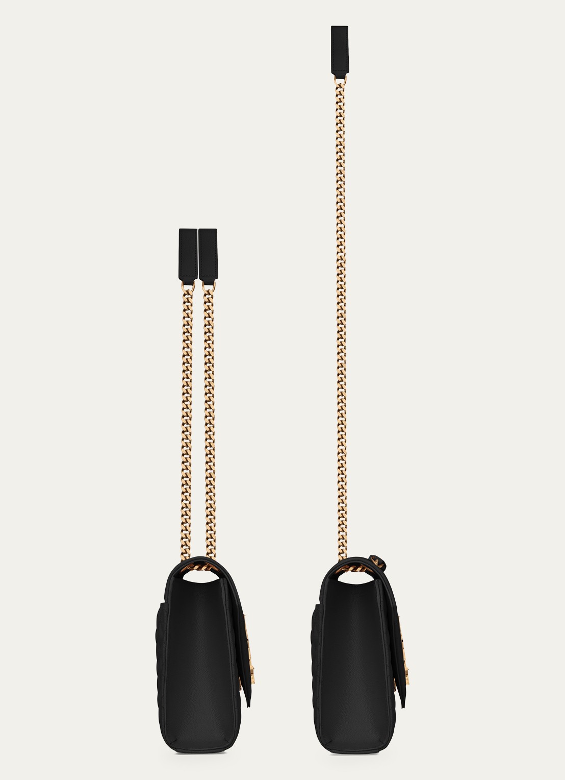 Saint Laurent Envelope Medium schoudertas van kalfsleer - detail 3 zwart