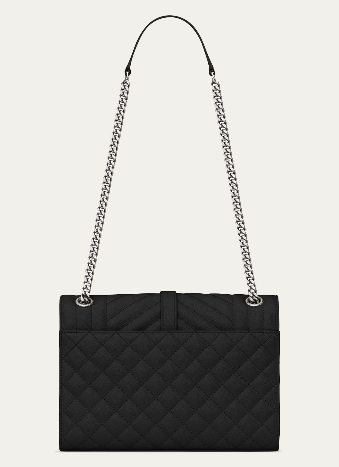 Saint Laurent Envelope Medium schoudertas van kalfsleer - detail 3 zwart