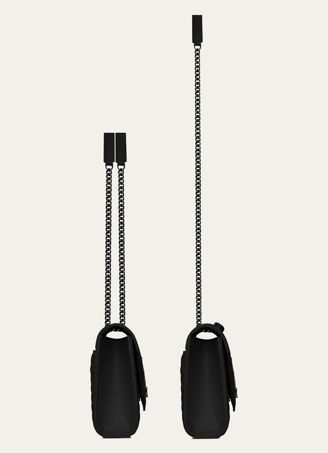 Saint Laurent Envelope Medium schoudertas van kalfsleer - detail 3 zwart
