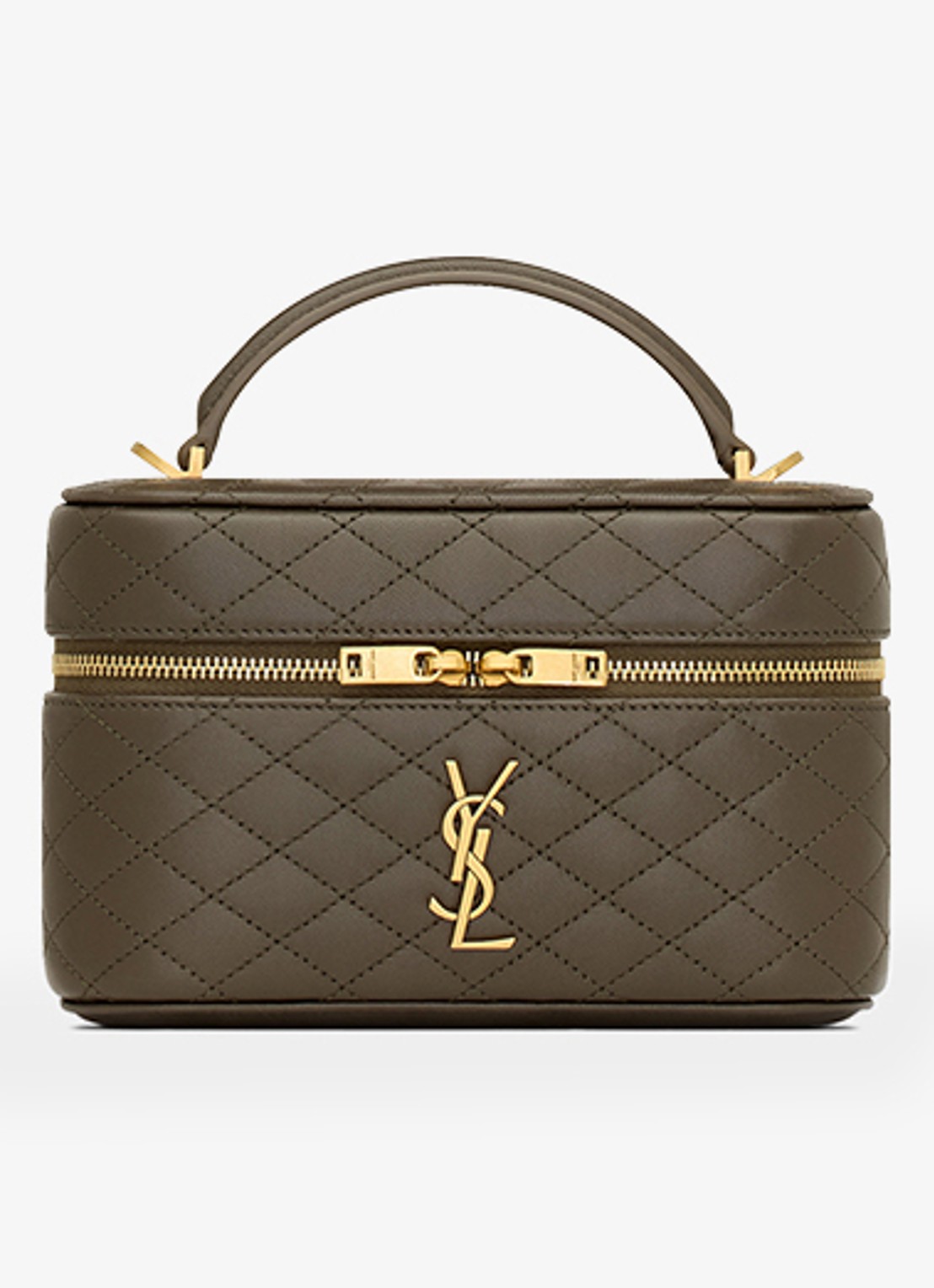 Saint Laurent Gaby handtas van lamsleer - detail bronsgroen