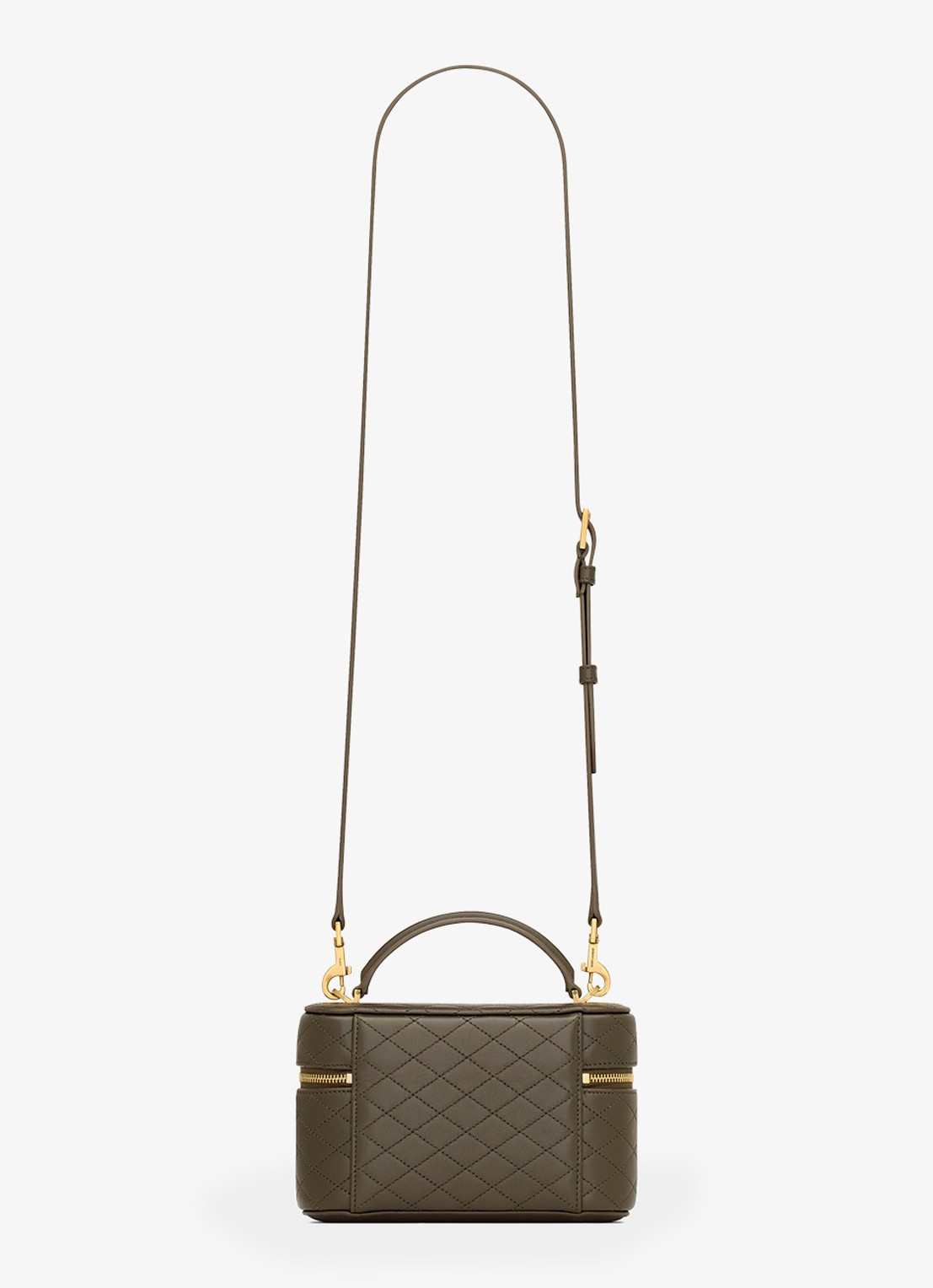 Saint Laurent Gaby handtas van lamsleer - detail 2 bronsgroen