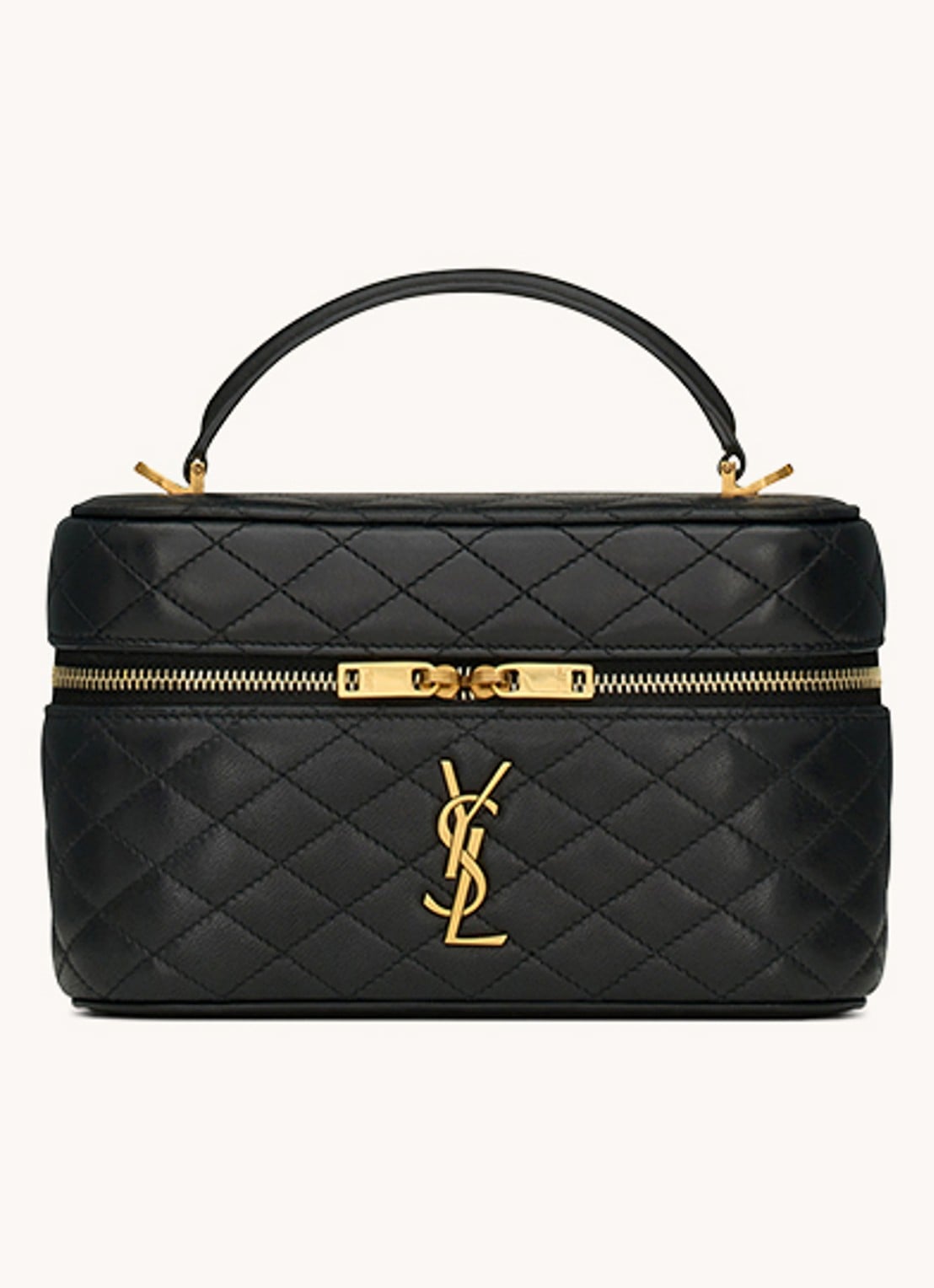 Saint Laurent Gaby Mini handtas van lamsleer - voorkant 3 zwart