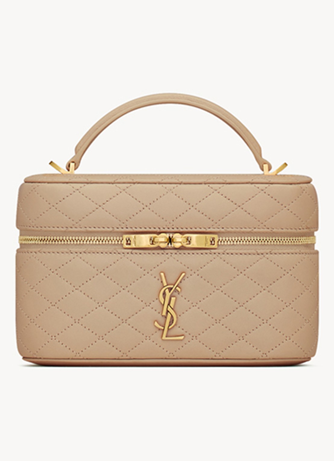 Saint Laurent Gaby Vanity handtas van lamsleer - detail 3 beige