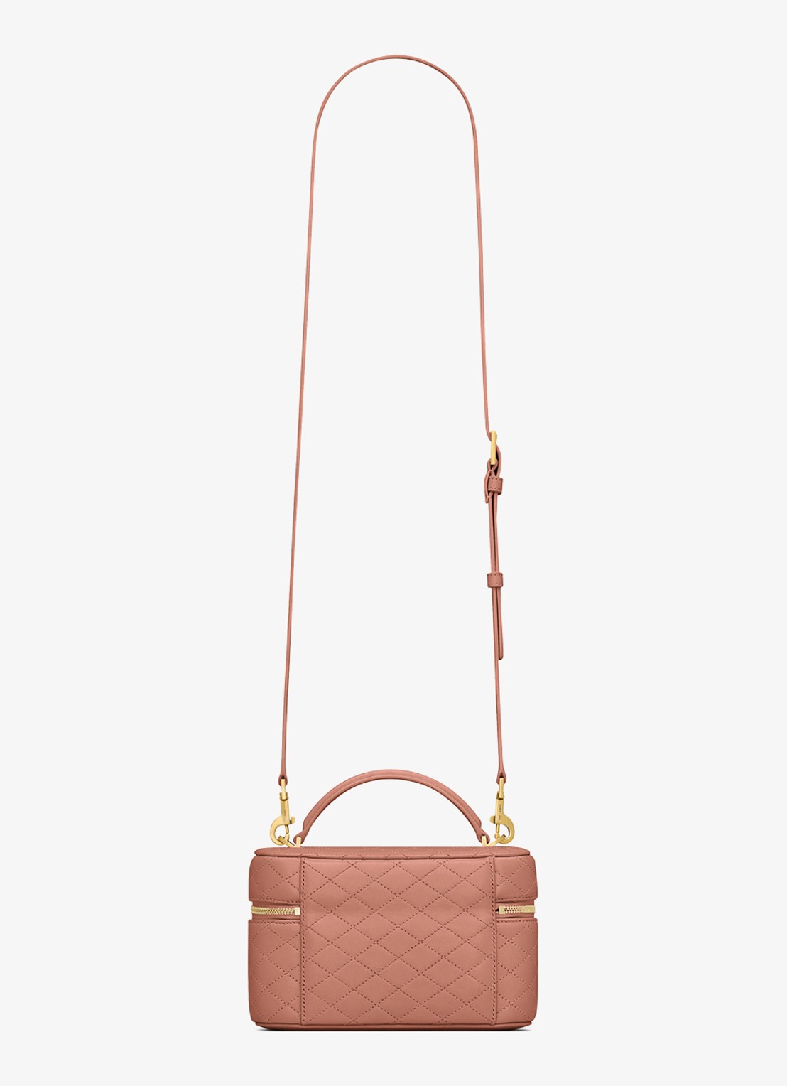 Saint Laurent Gaby Vanity handtas van lamsleer - achterkant oudroze