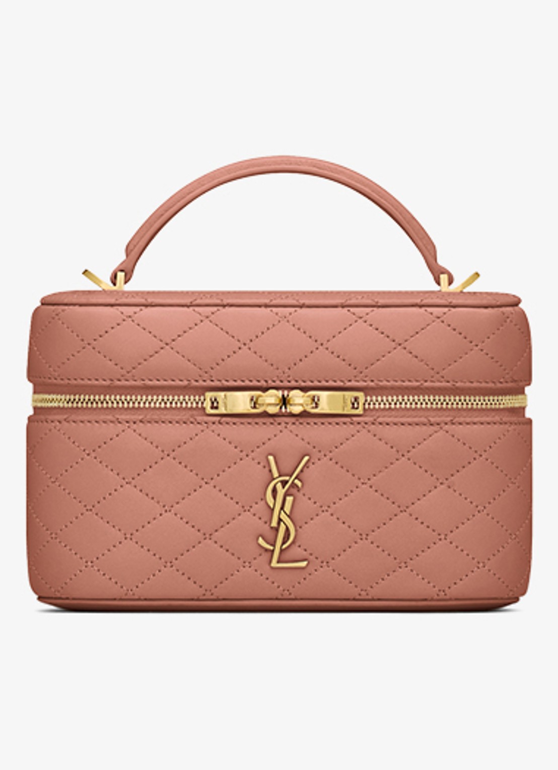 Saint Laurent Gaby Vanity handtas van lamsleer - detail 3 oudroze