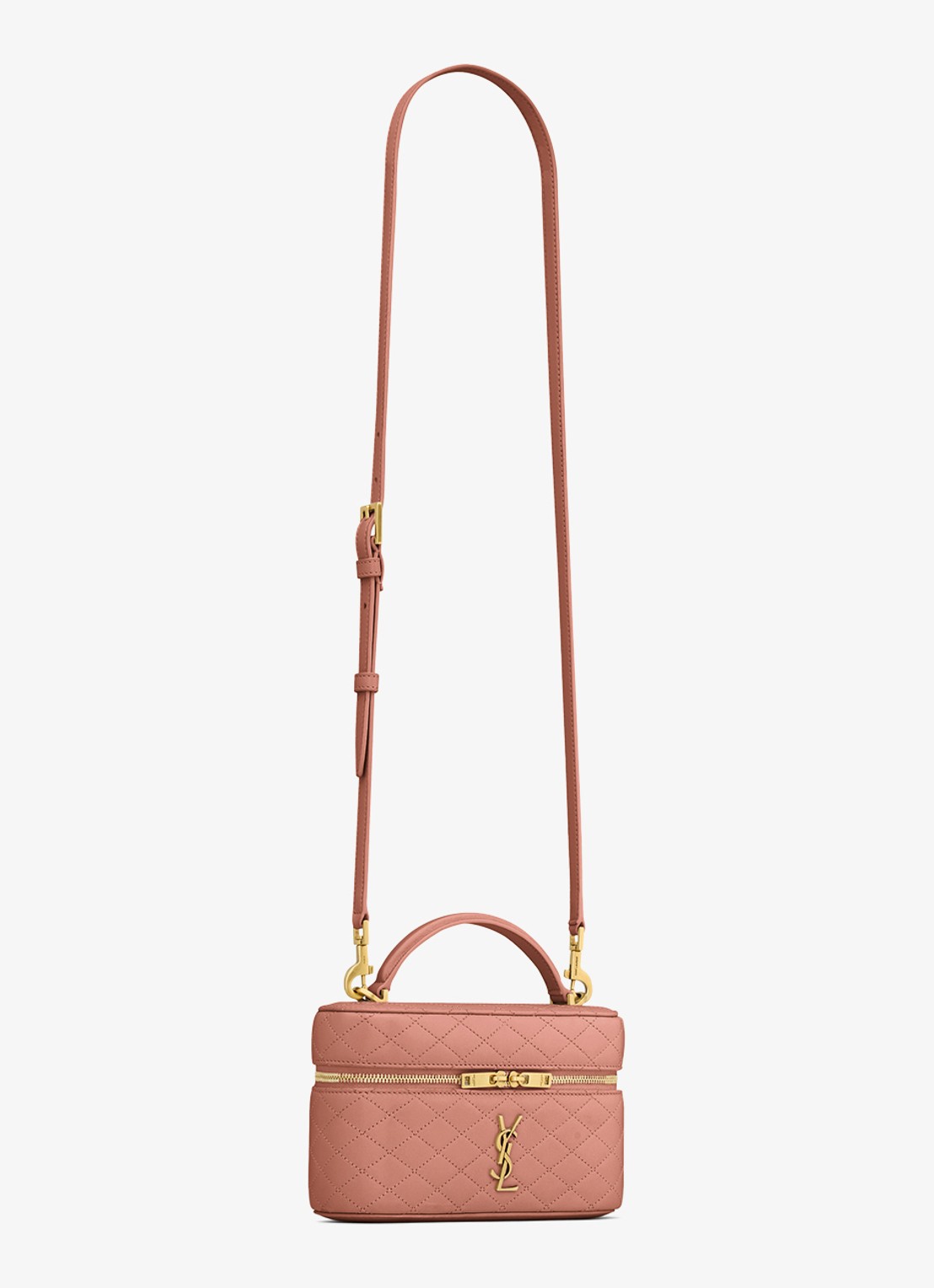 Saint Laurent Gaby Vanity handtas van lamsleer - detail 4 oudroze