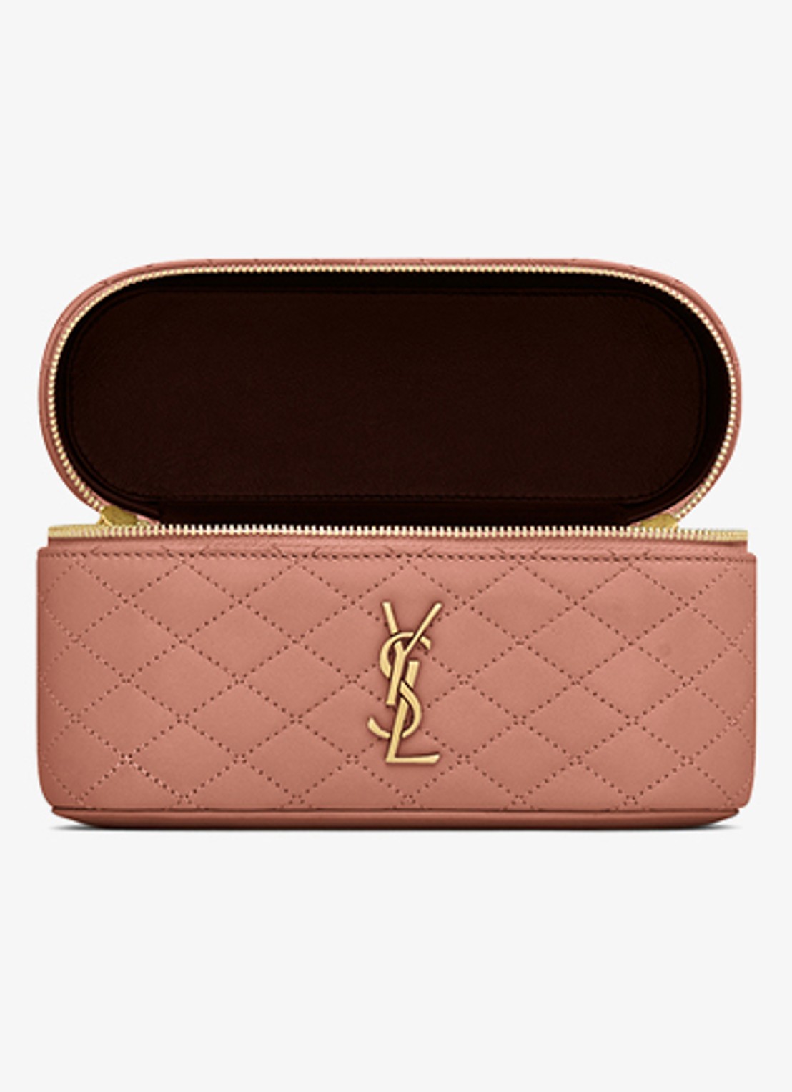 Saint Laurent Gaby Vanity handtas van lamsleer - detail 6 oudroze