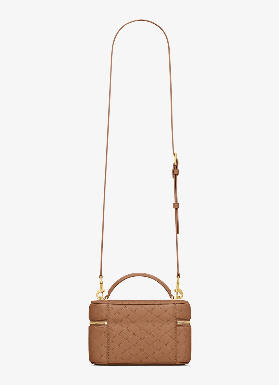 Saint Laurent Gaby Vanity handtas van lamsleer - achterkant bruin
