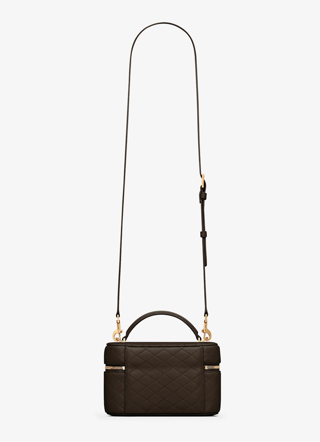 Saint Laurent Gaby Vanity handtas van lamsleer - achterkant 2 donkergrijs