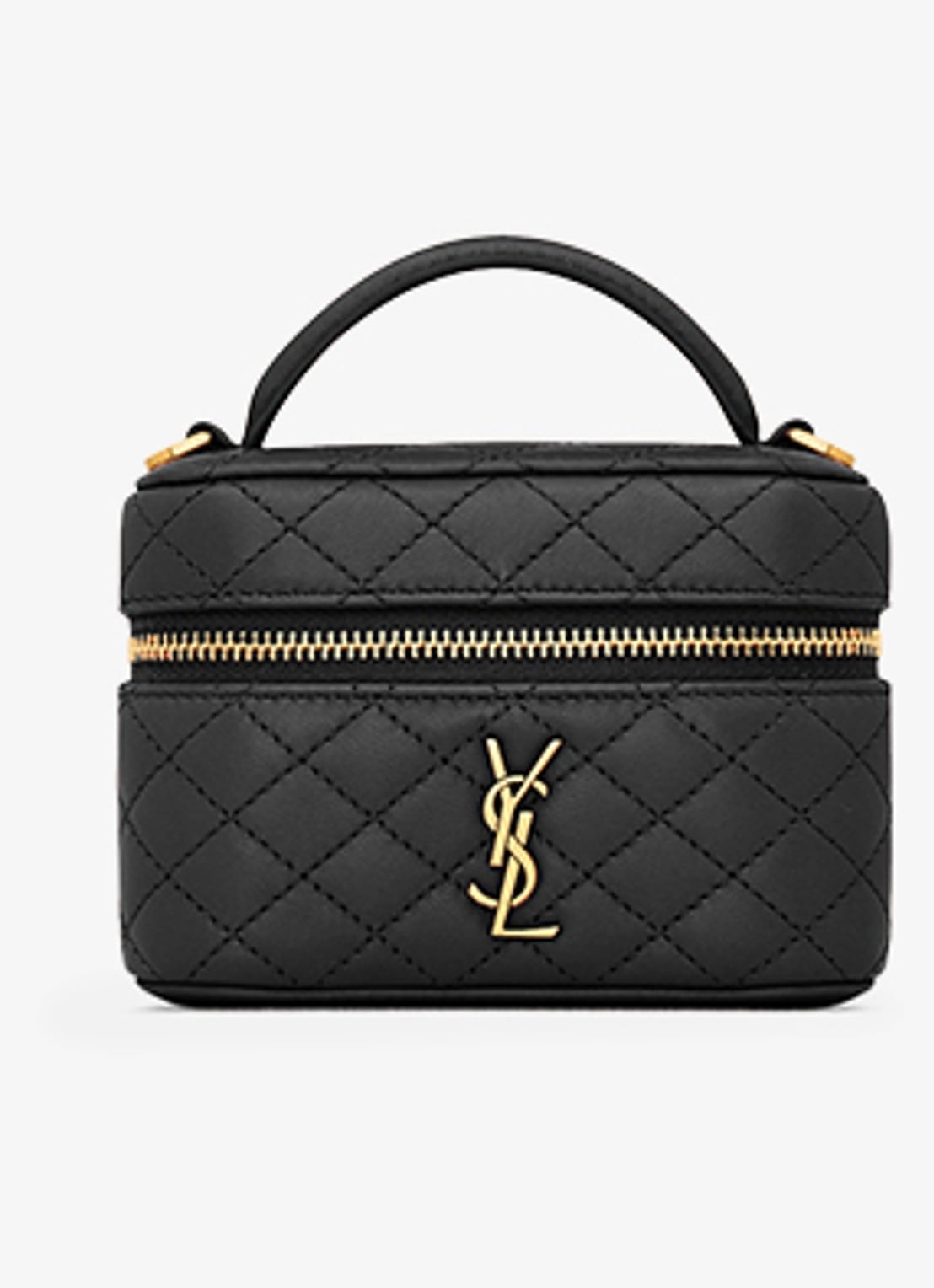 Saint Laurent Gaby Vanity Micro handtas van lamsleer - detail 5 zwart