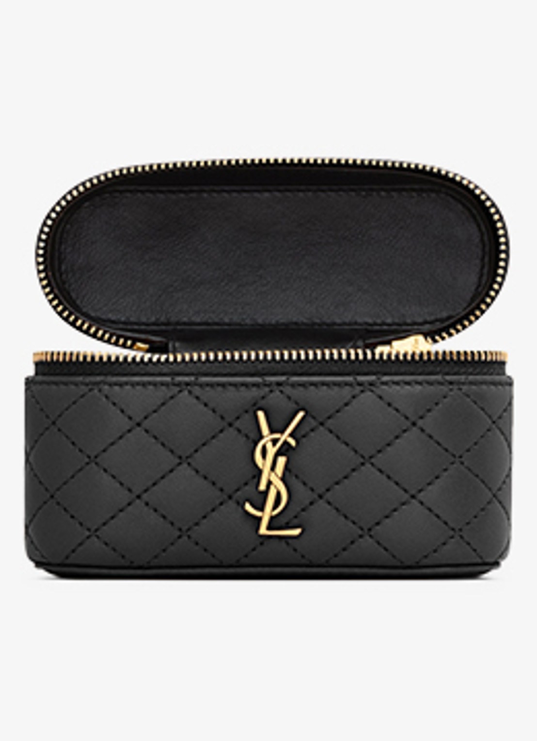 Saint Laurent Gaby Vanity Micro handtas van lamsleer - detail 6 zwart