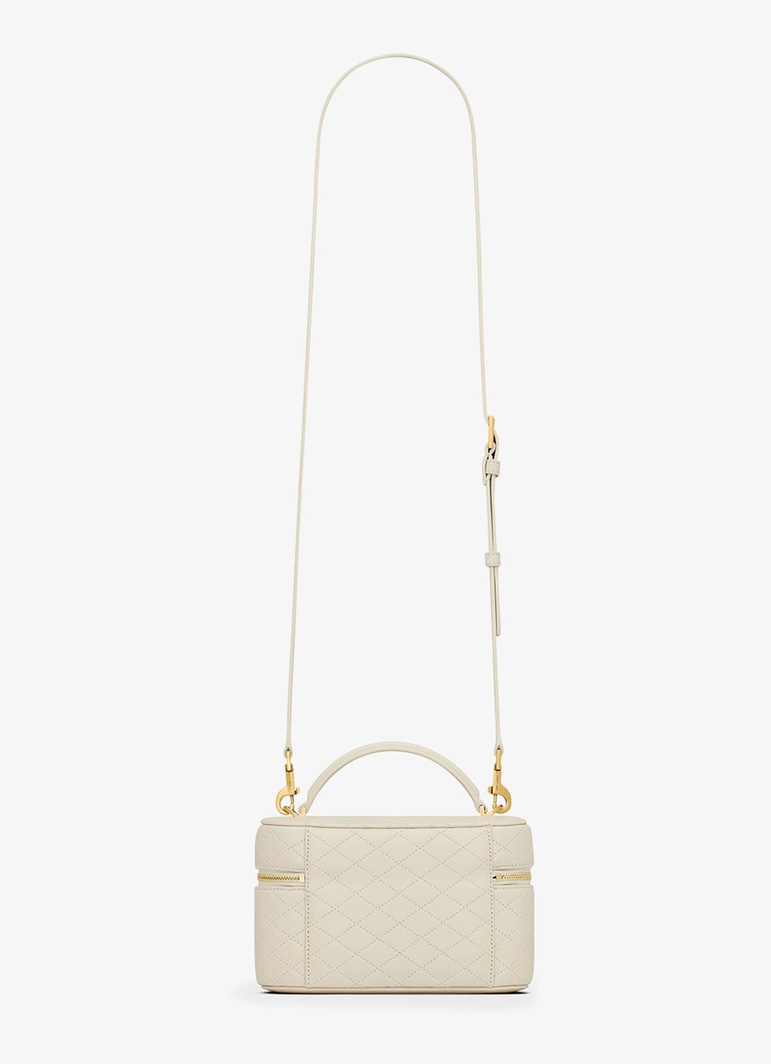 Saint Laurent Gaby Vanity Mini handtas van lamsleer - detail 4 gebroken wit