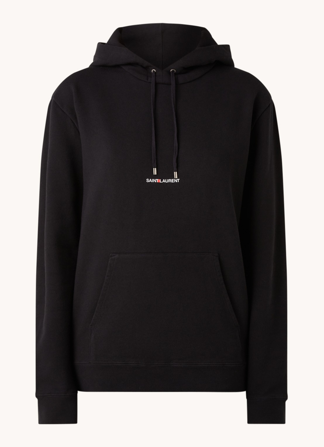 Saint Laurent Hoodie met logo - voorkant 3 zwart