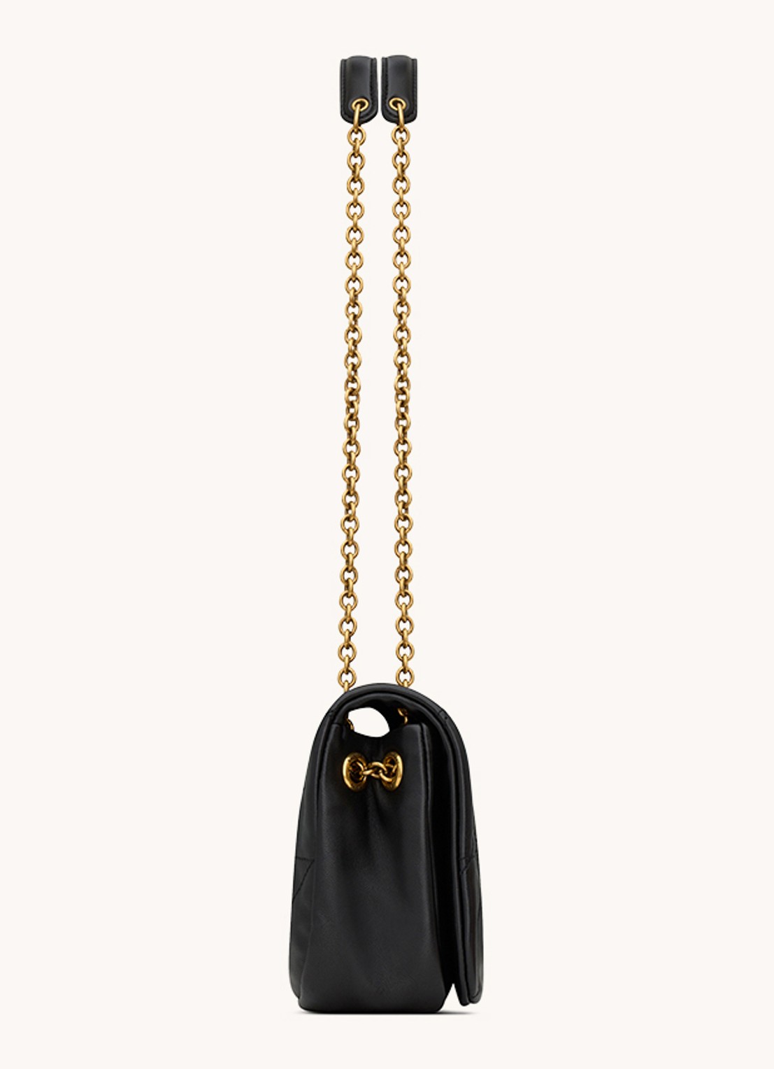 Saint Laurent Jamie 4.3 Mini schoudertas van lamsleer - achterkant zwart