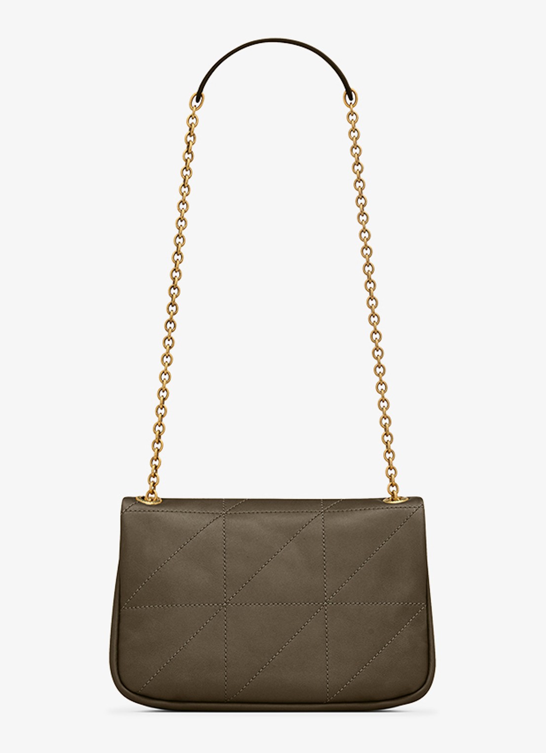 Saint Laurent Jamie 4.3 Mini schoudertas van lamsleer - detail 2 bronsgroen