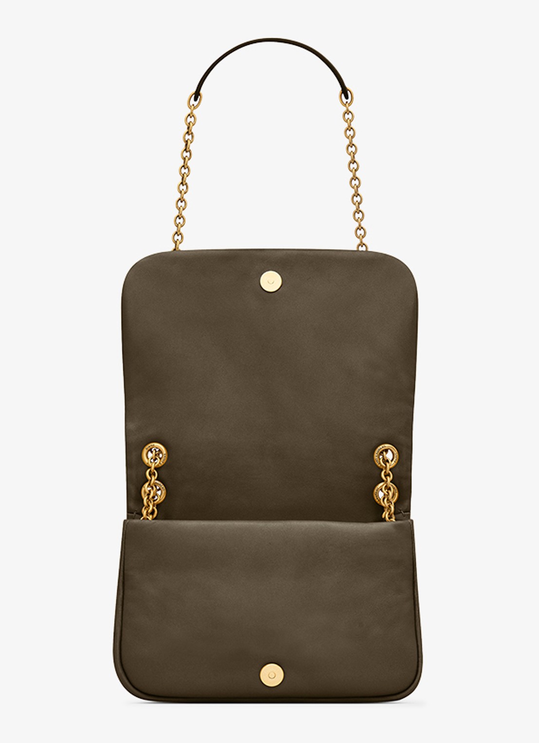Saint Laurent Jamie 4.3 Mini schoudertas van lamsleer - detail 4 bronsgroen
