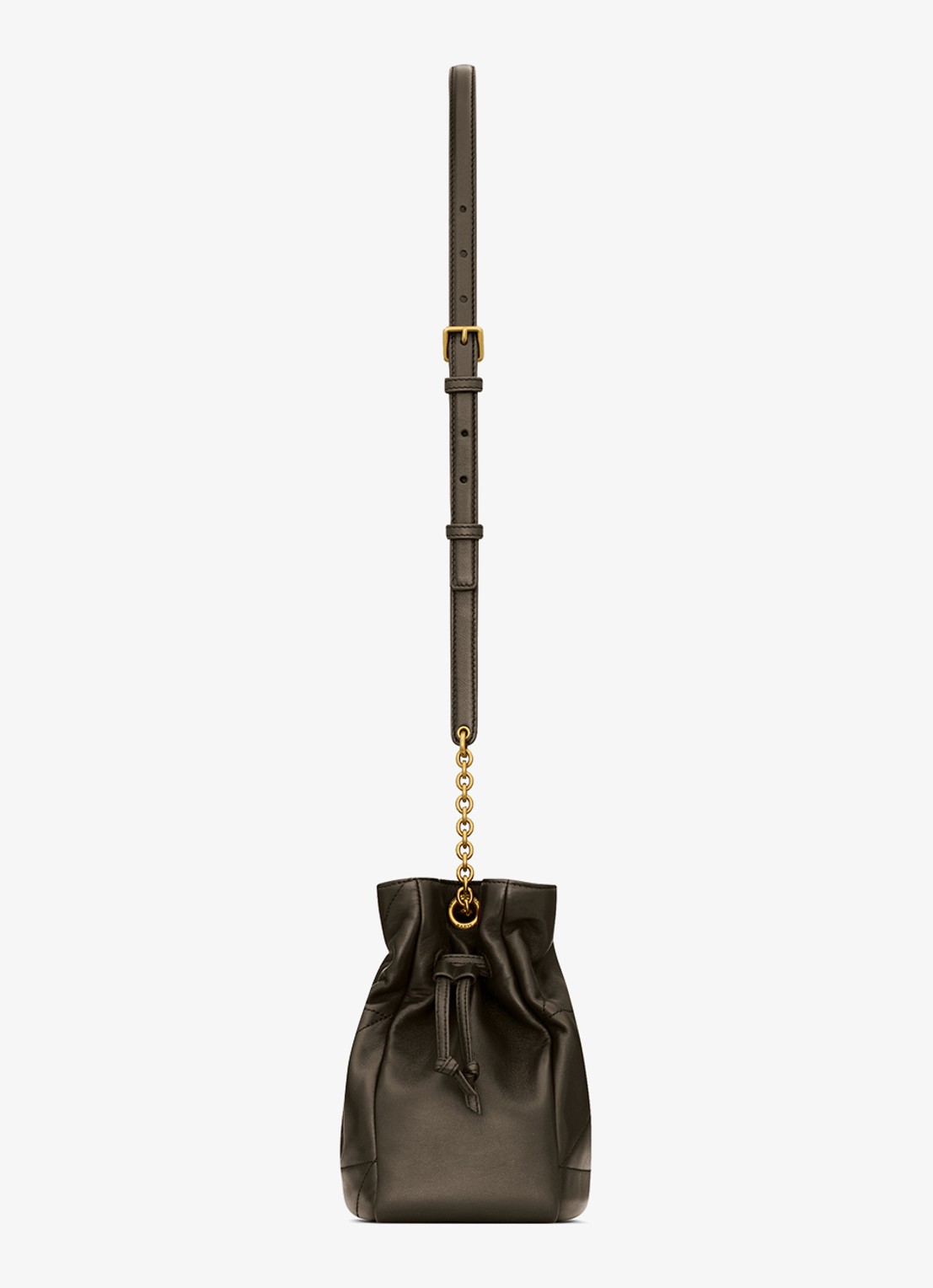 Saint Laurent Jamie crossbodytas van kalfsleer - detail 3 bronsgroen