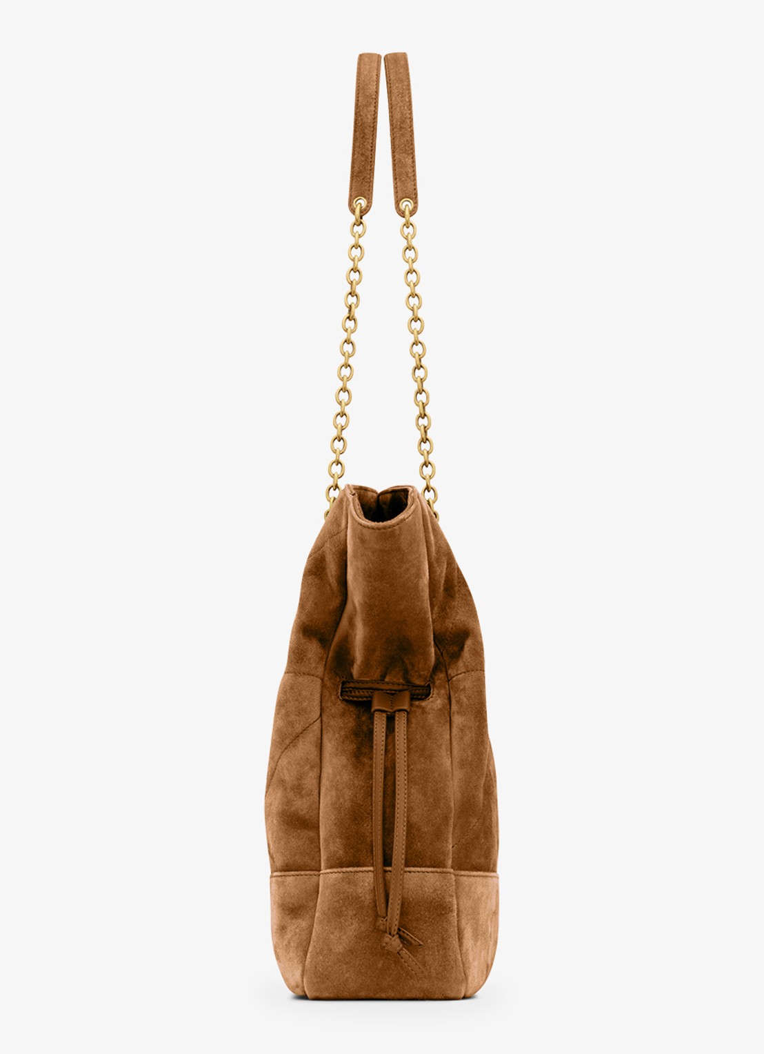 Saint Laurent Jamie shopper van kalfssuède - detail 2 bruin