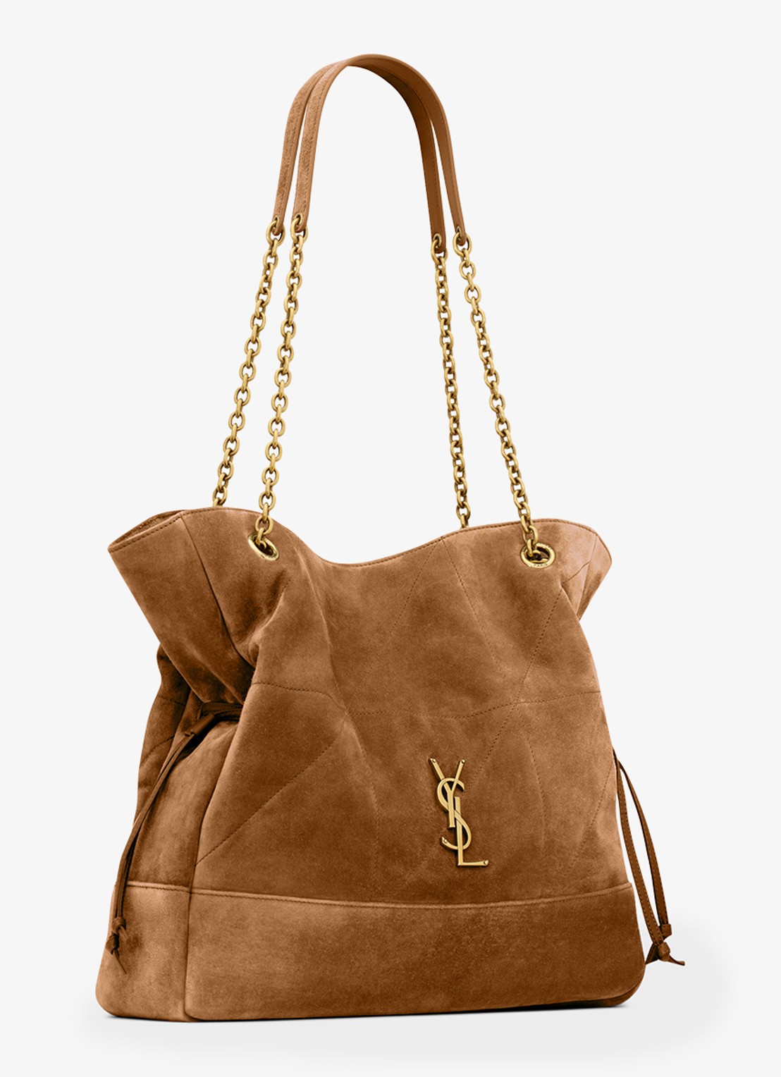 Saint Laurent Jamie shopper van kalfssuède - detail 3 bruin