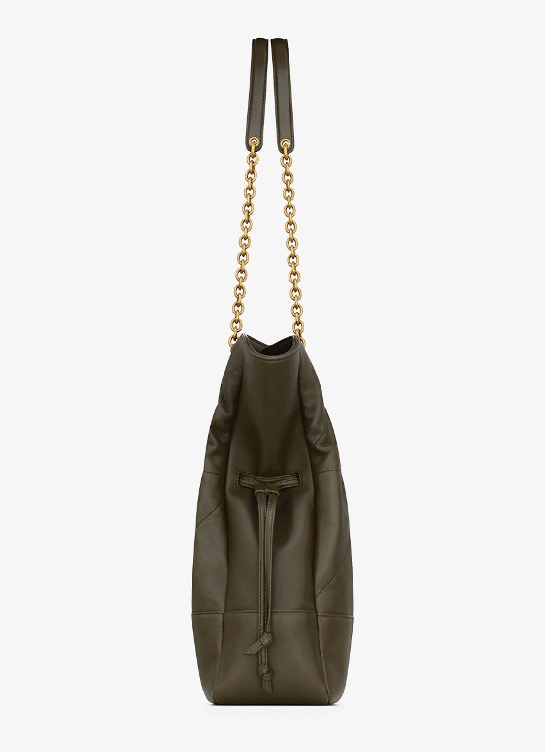 Saint Laurent Jamie shopper van lamsleer - detail 3 donkergroen
