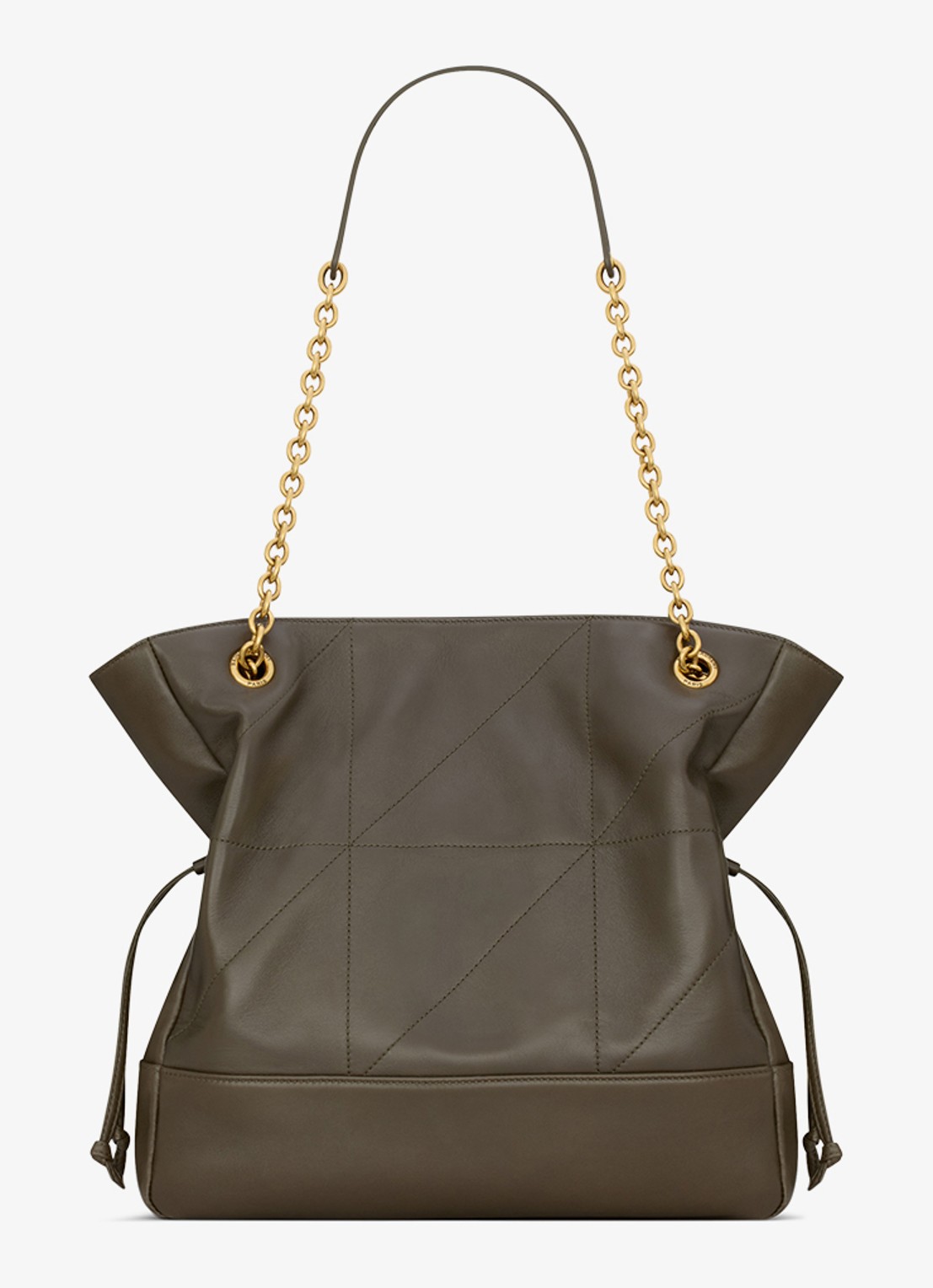 Saint Laurent Jamie Small shopper van lamsleer - achterkant donkergroen