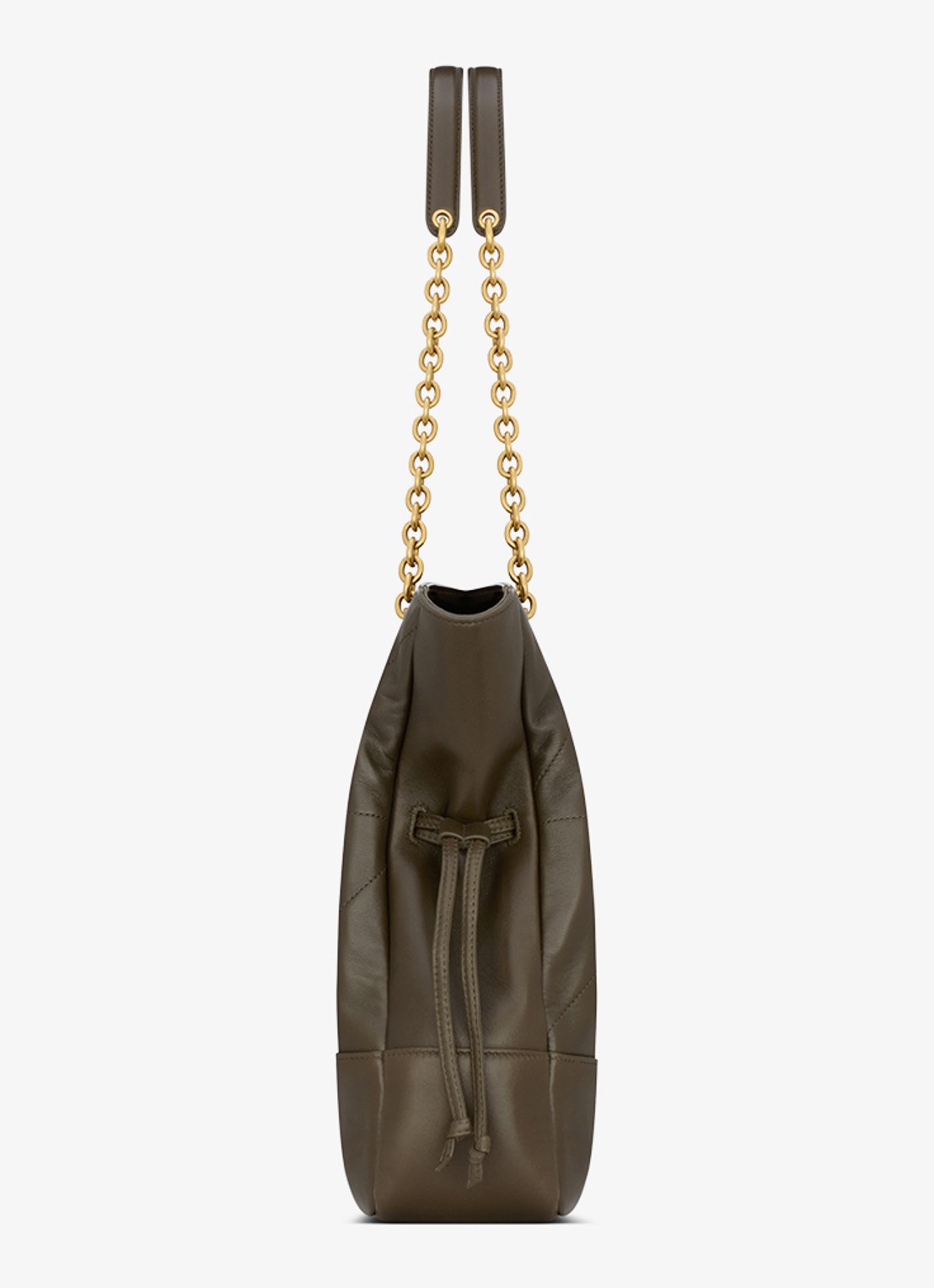 Saint Laurent Jamie Small shopper van lamsleer - detail 4 donkergroen