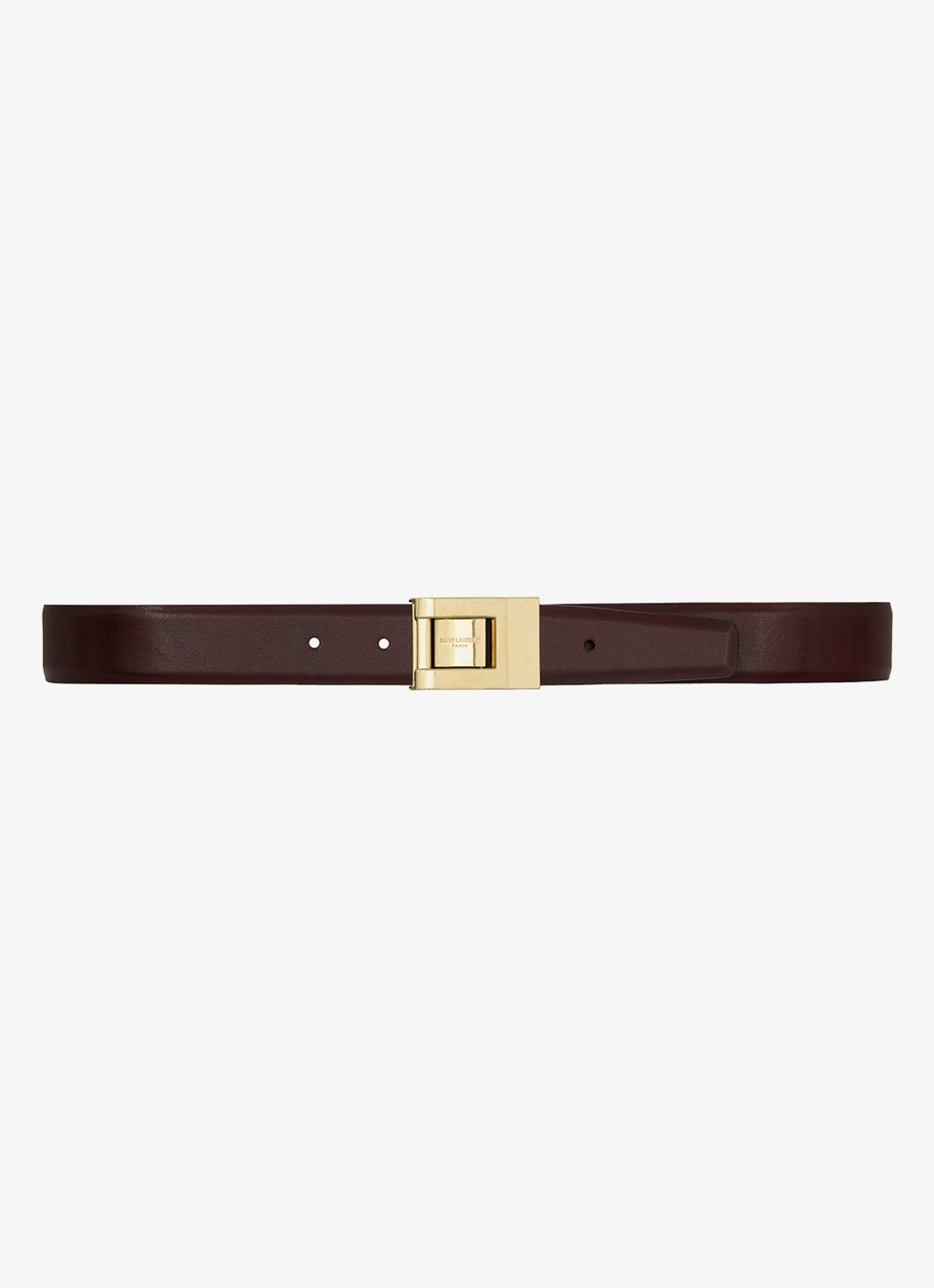 Saint Laurent La 76 riem van kalfsleer - voorkant 3 bordeauxrood