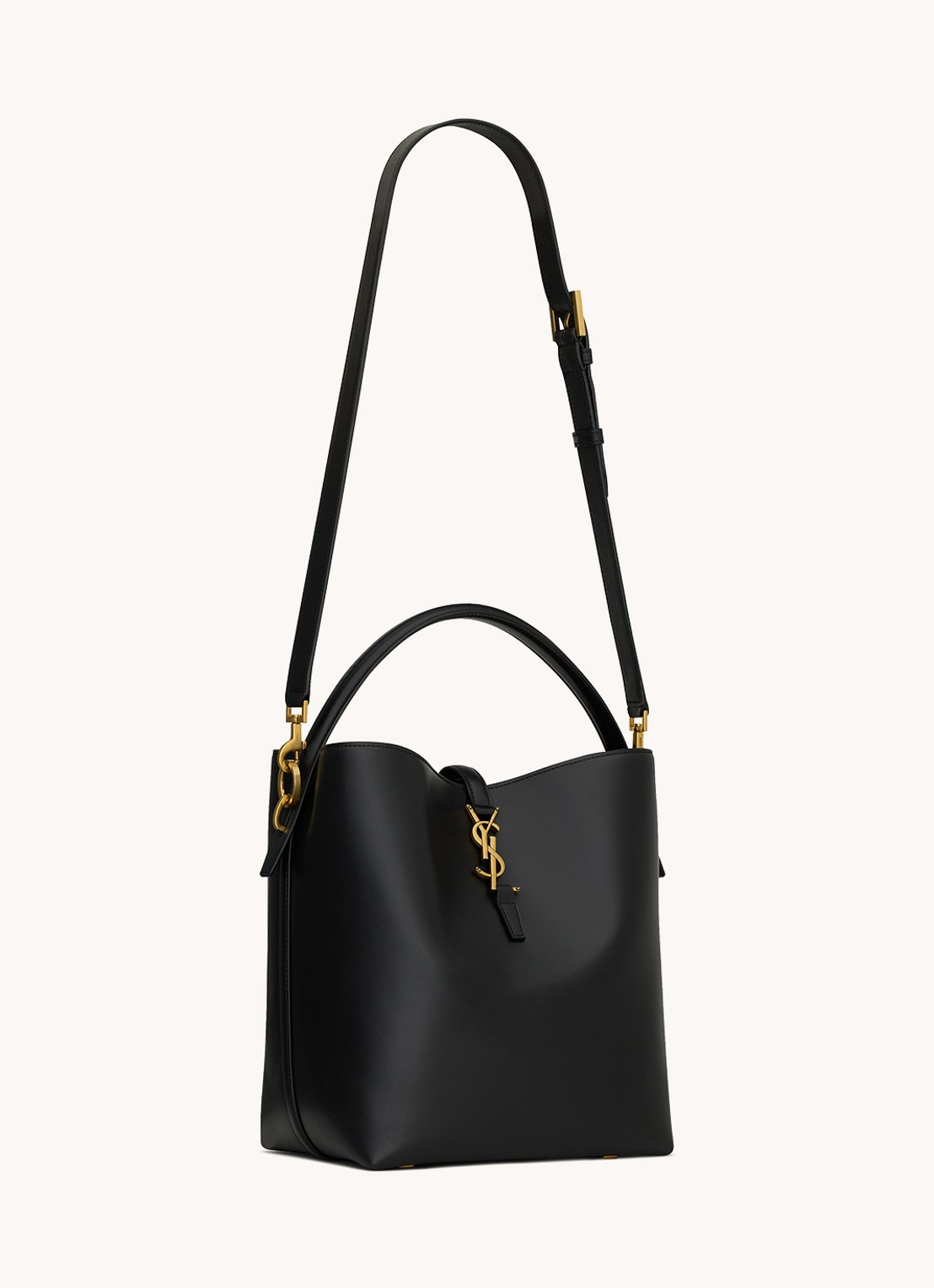 Saint Laurent Le 24 schoudertas van kalfsleer - achterkant 6 zwart