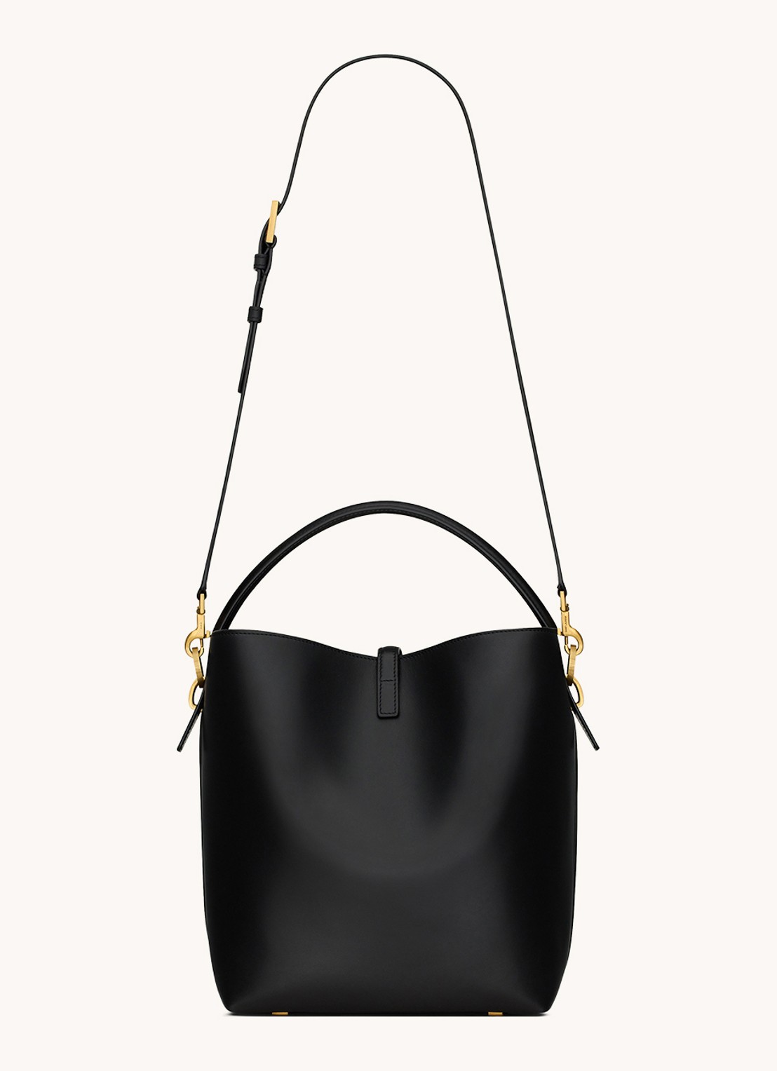 Saint Laurent Le 24 schoudertas van kalfsleer - detail 4 zwart