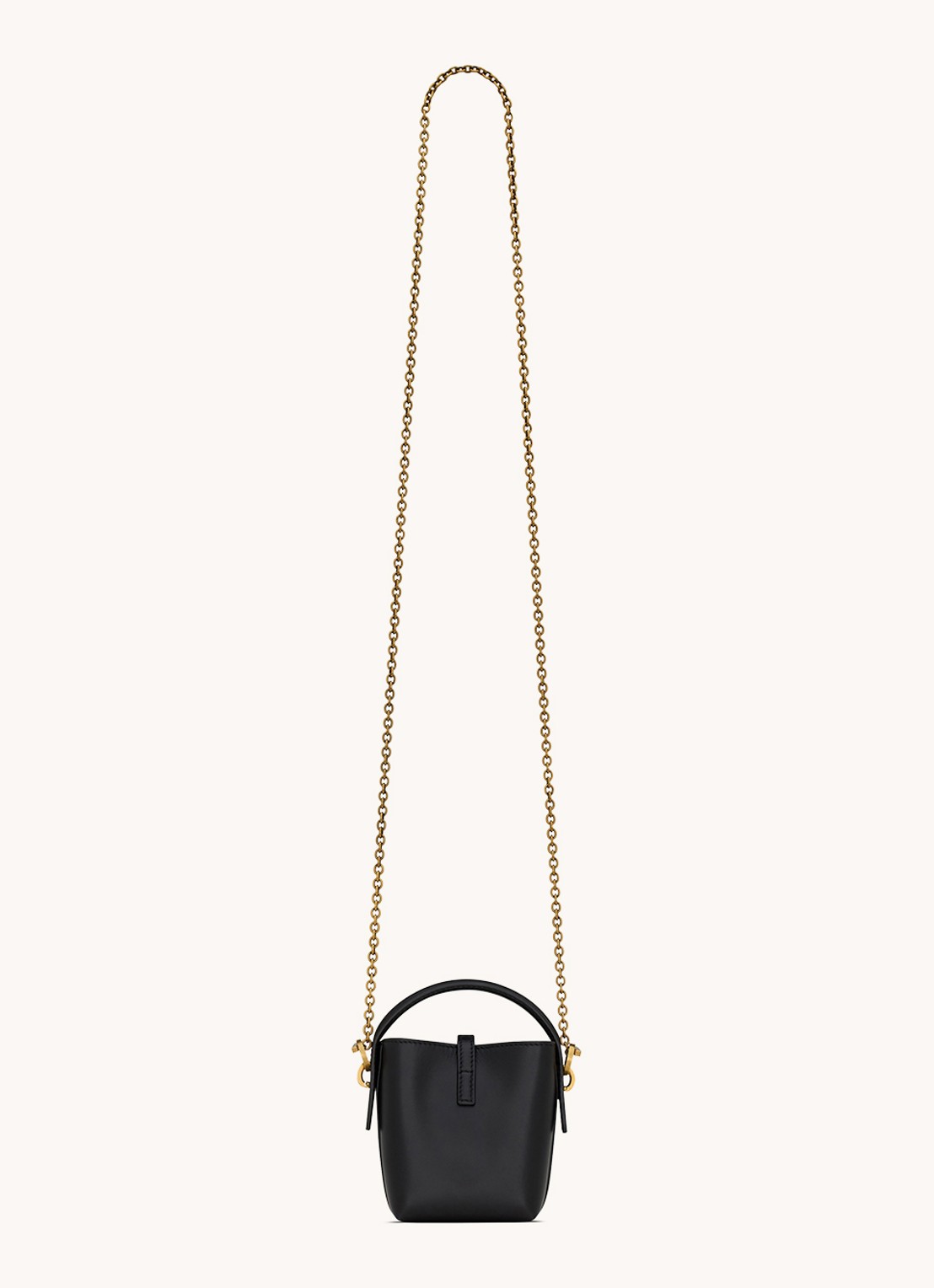 Saint Laurent Le 37 Micro crossbodytas van kalfsleer - voorkant 3 zwart