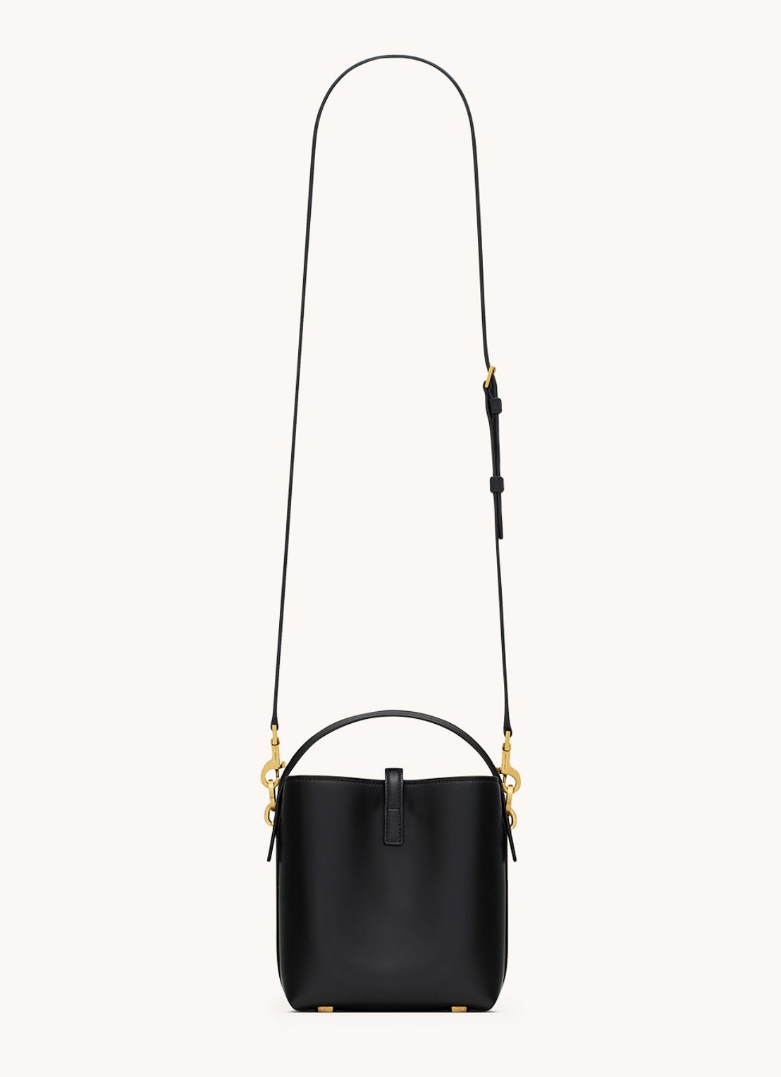Saint Laurent Le 37 Mini crossbodytas van kalfsleer - detail 3 zwart