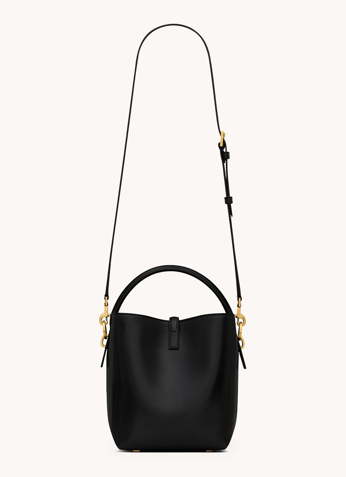 Saint Laurent Le 37 Small handtas van kalfsleer met afneembare schouderriem - detail 3 zwart