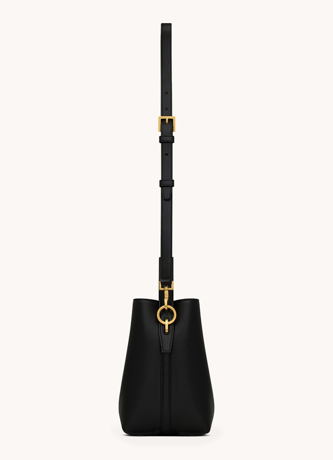 Saint Laurent Le 37 Small handtas van kalfsleer met afneembare schouderriem - detail 4 zwart