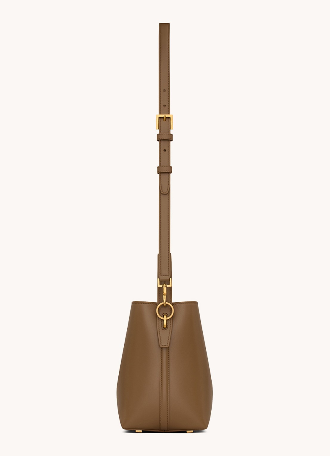 Saint Laurent Le 37 Small handtas van kalfsleer - detail 2 bruin