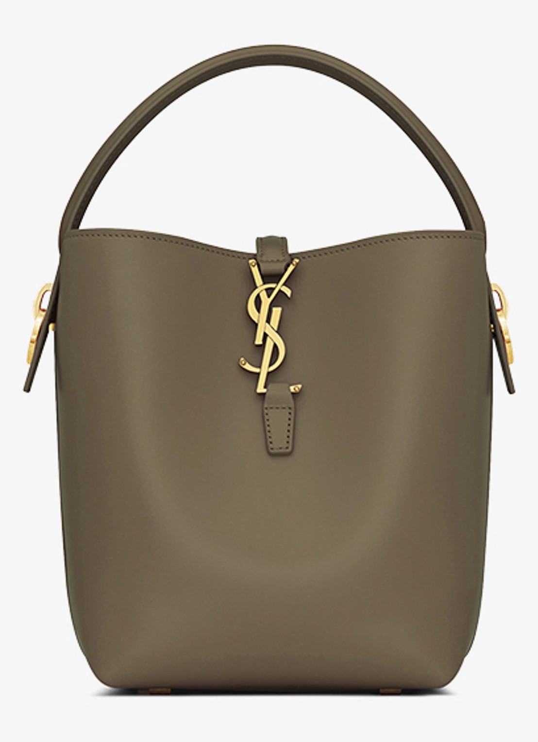 Saint Laurent Le 37 Small handtas van kalfsleer - voorkant 6 bronsgroen