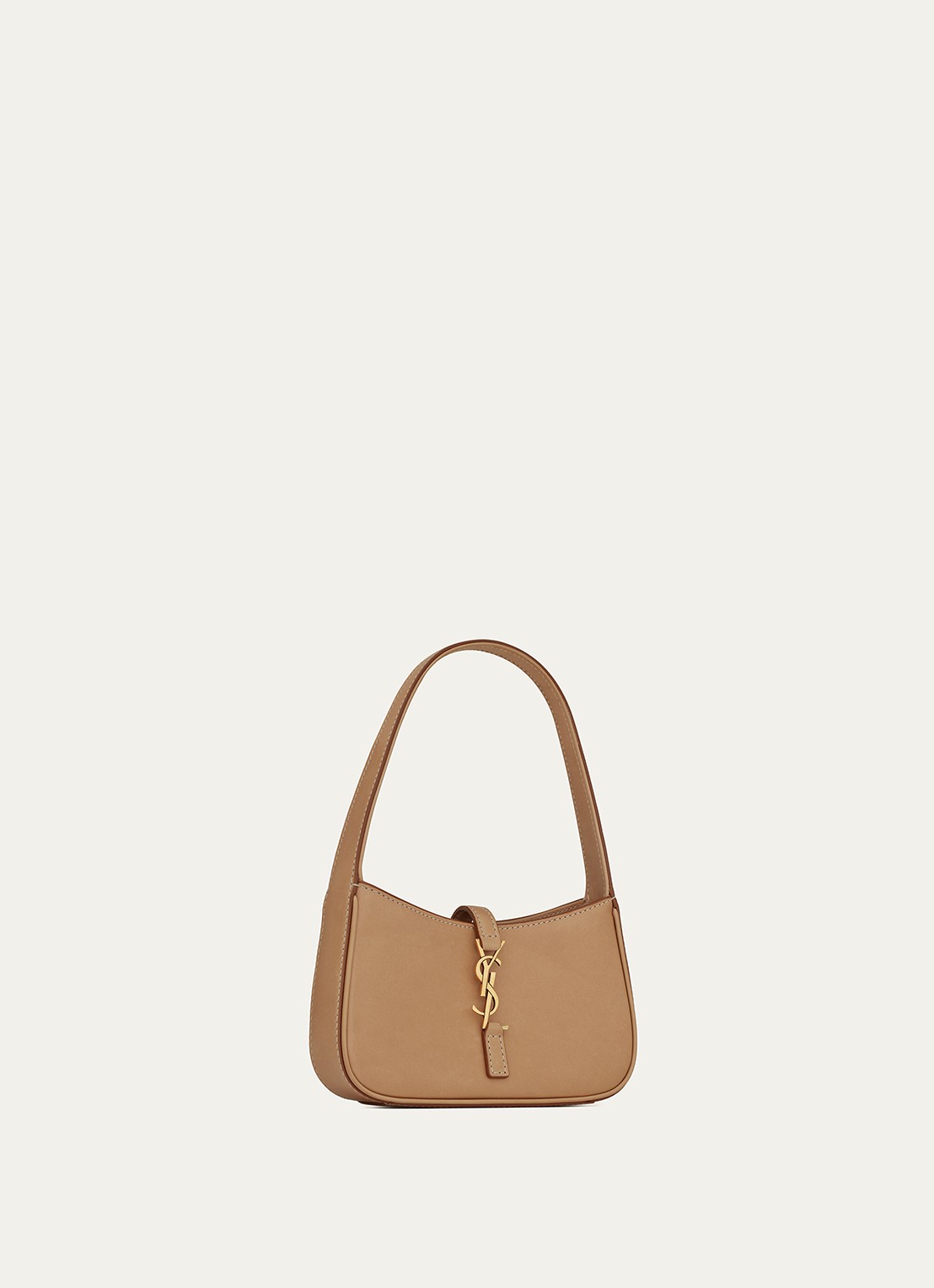 Saint Laurent Le 5 À 7 Mini Hobo schoudertas van kalfsleer - detail 3 camel